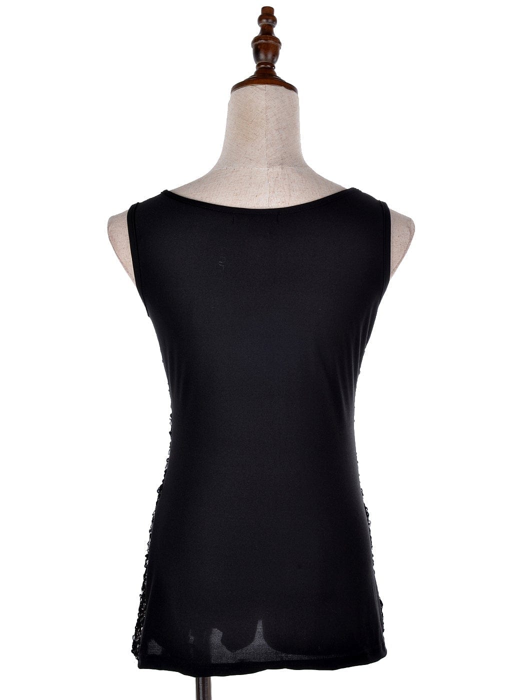 Blusa sin mangas con destellos y brillo