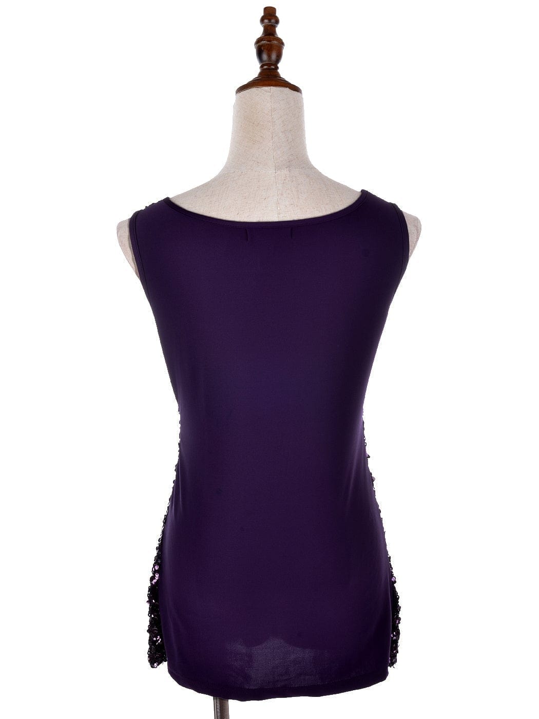 Blusa sin mangas con destellos y brillo