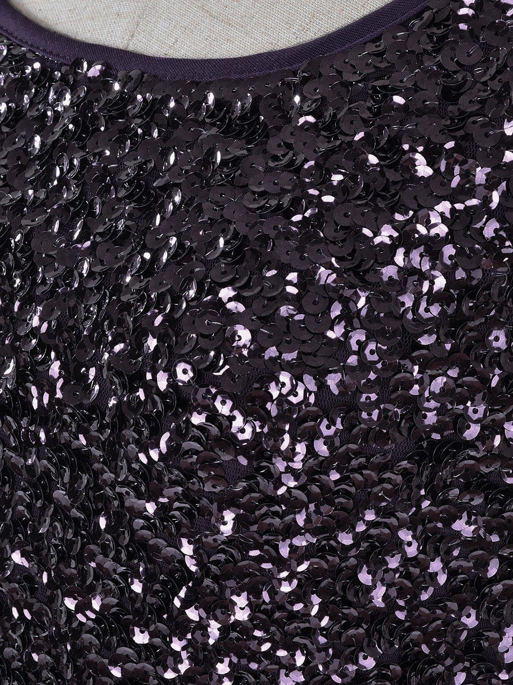 Blusa sin mangas con destellos y brillo