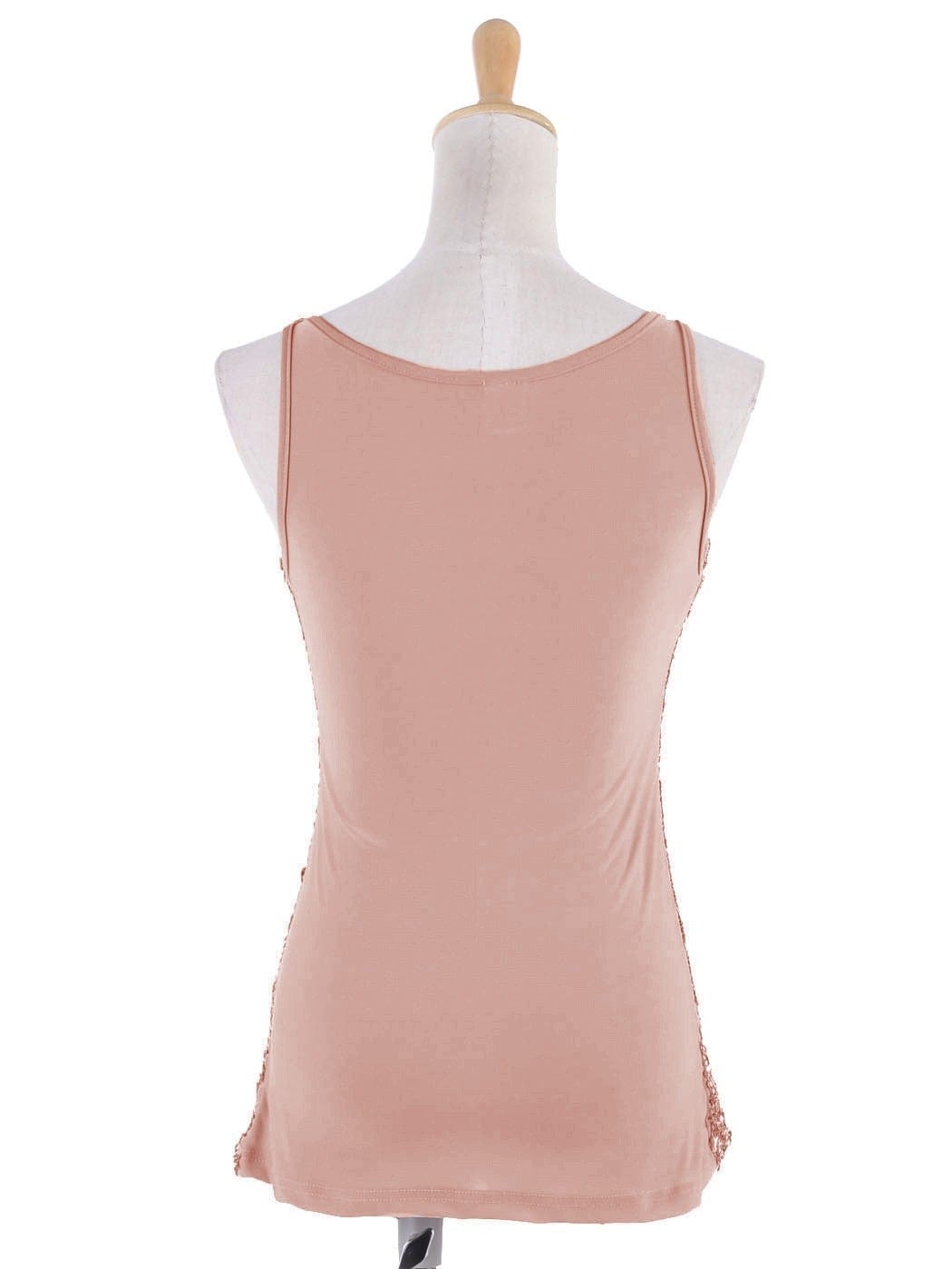 Blusa sin mangas con destellos y brillo