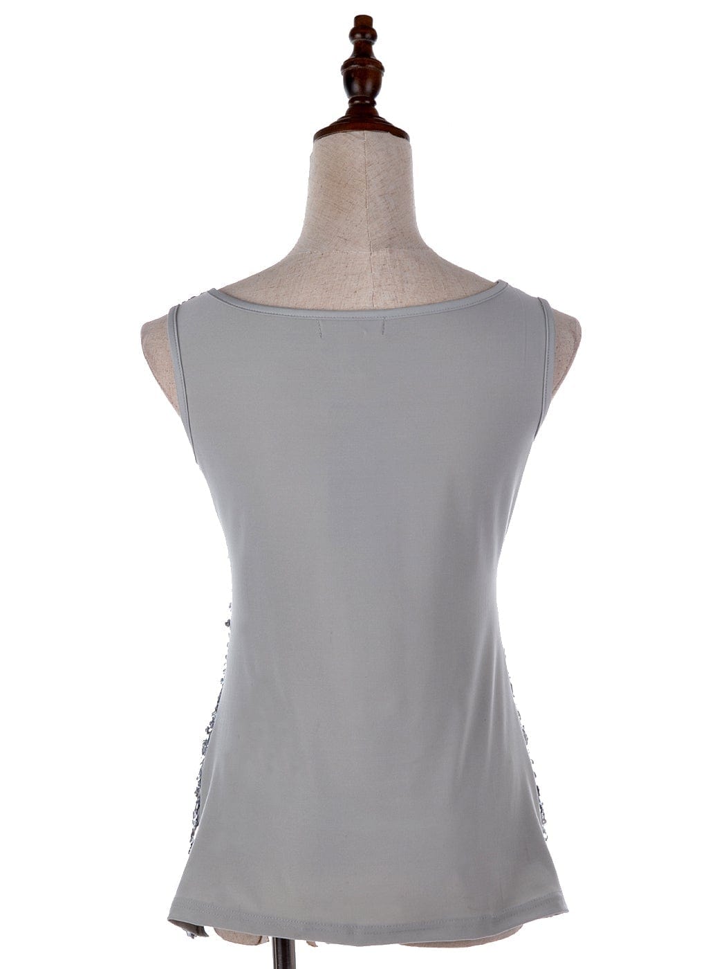 Blusa sin mangas con destellos y brillo