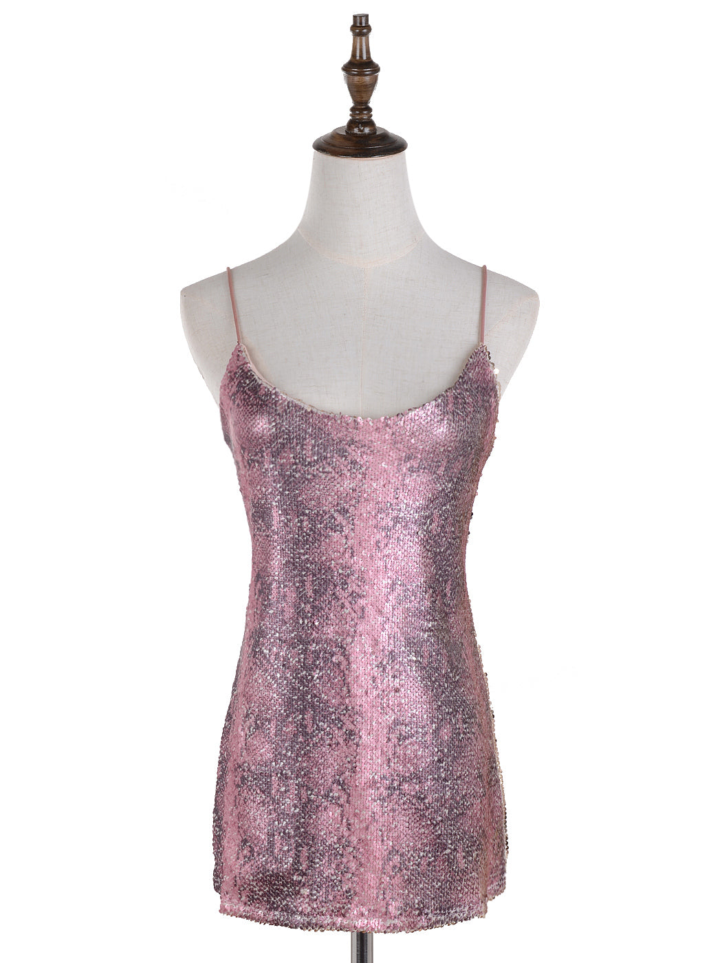 Matte Sequin Python Print Camisole Top