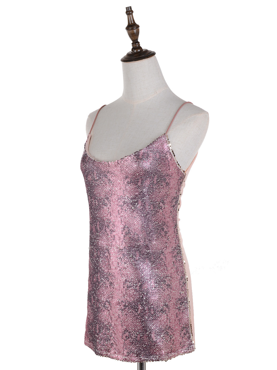 Matte Sequin Python Print Camisole Top