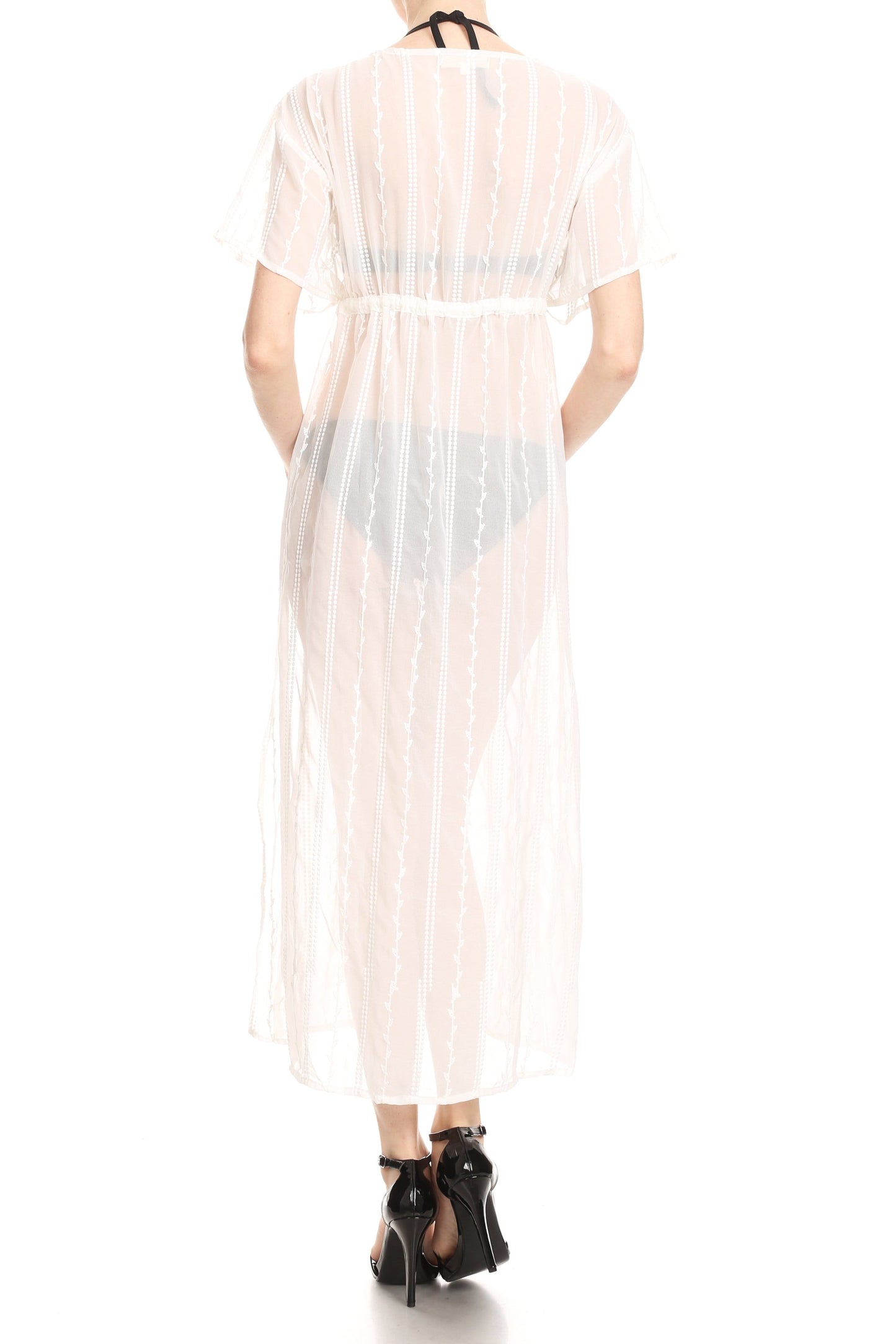 Tie Front Cover Up With Side Slits