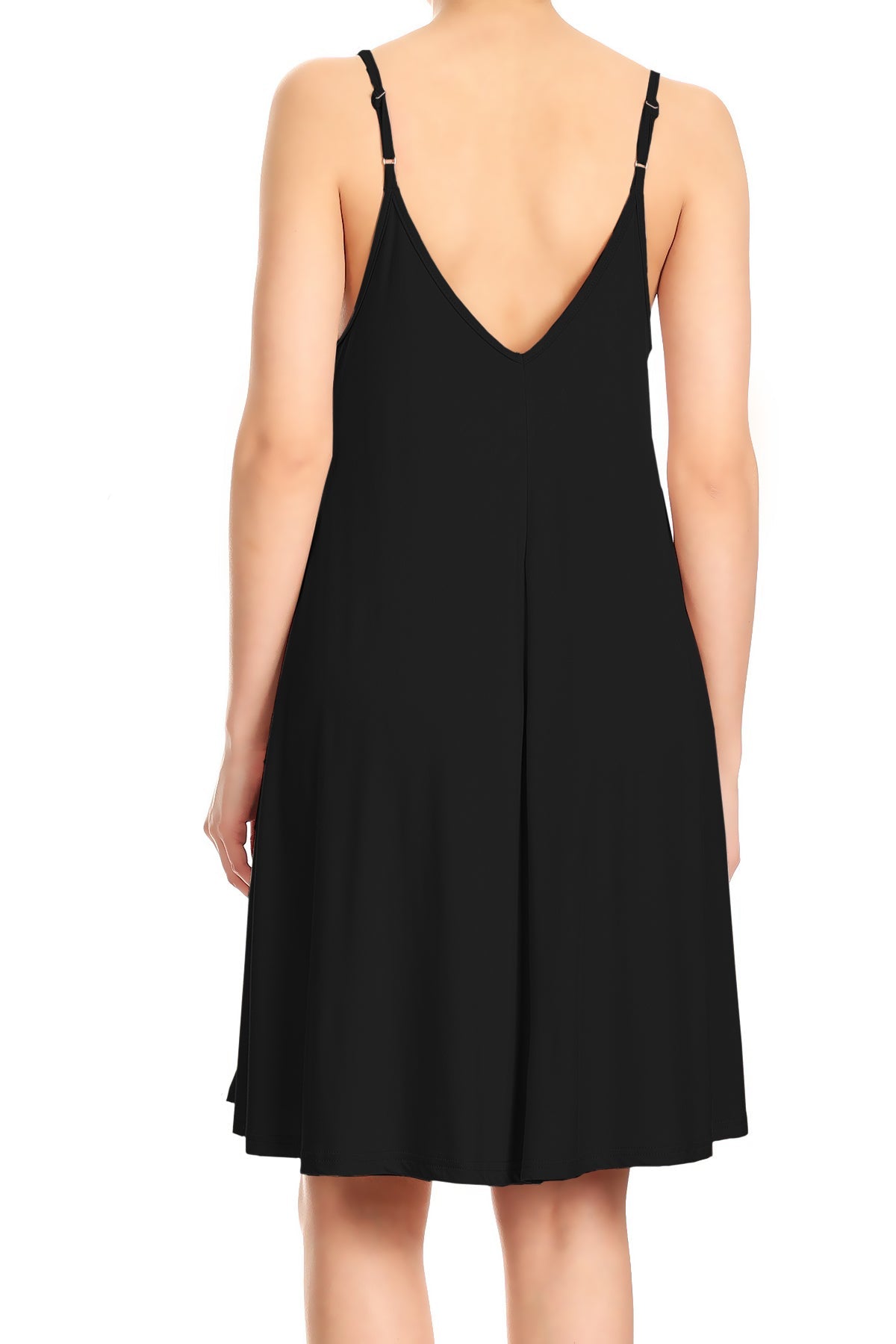 Vestido fluido con tirantes finos ajustables