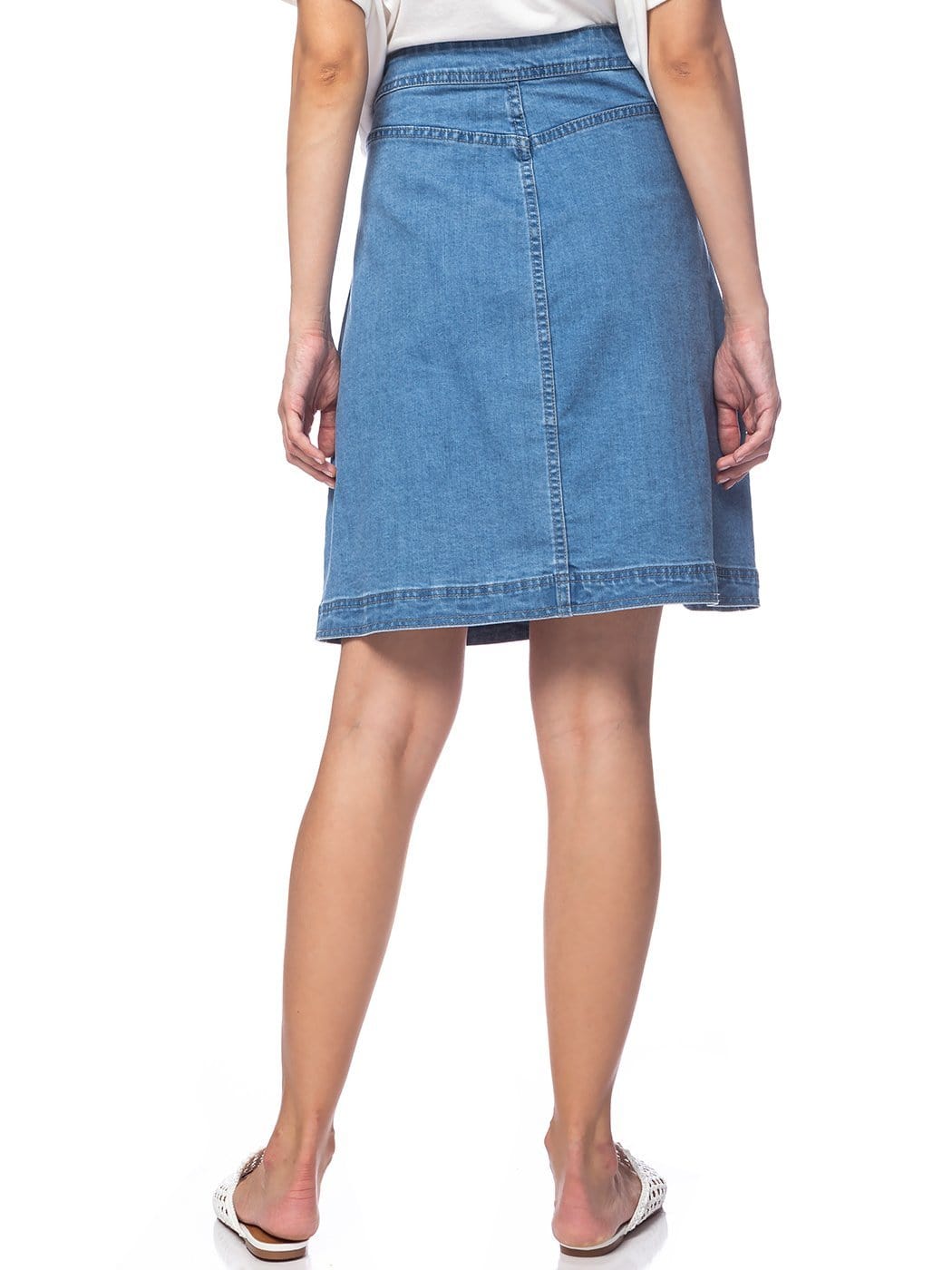 Button Up A-line Vintage Skirt