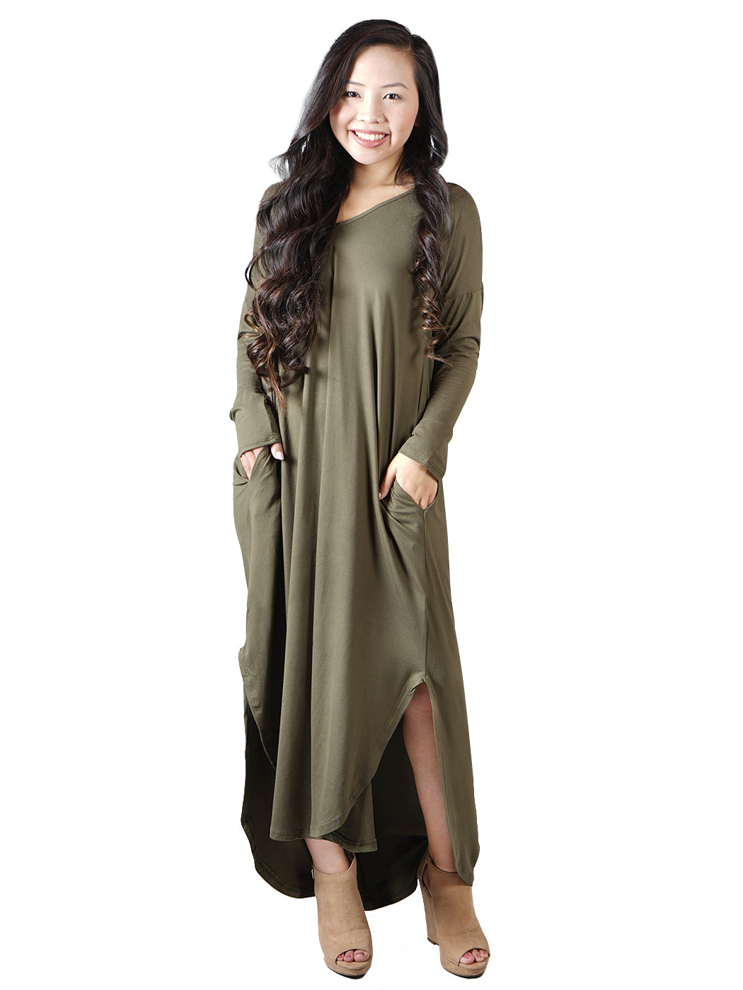 Long Sleeve Casual Maxi Dress