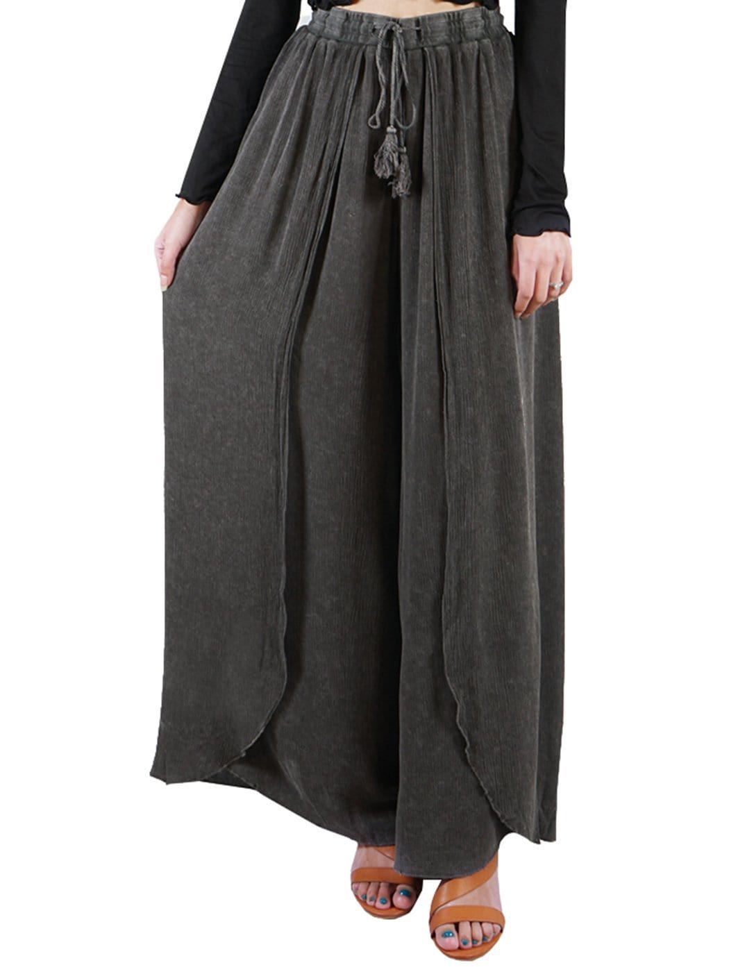 Pantalón Palazzo de talle alto para el día a día en verano