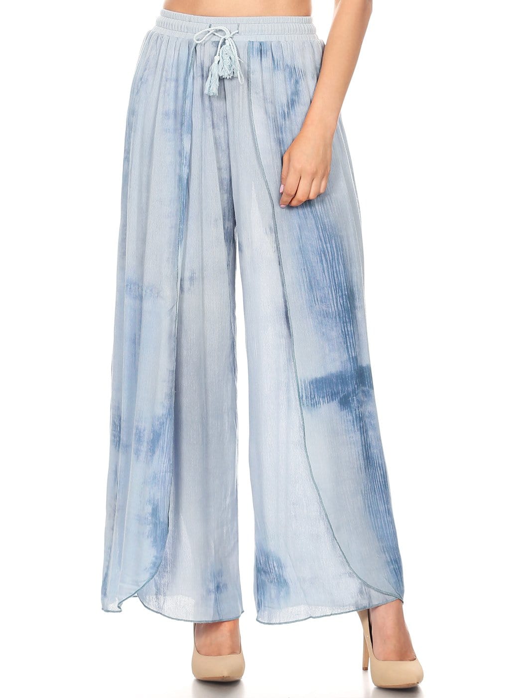Pantalón Palazzo de talle alto para el día a día en verano