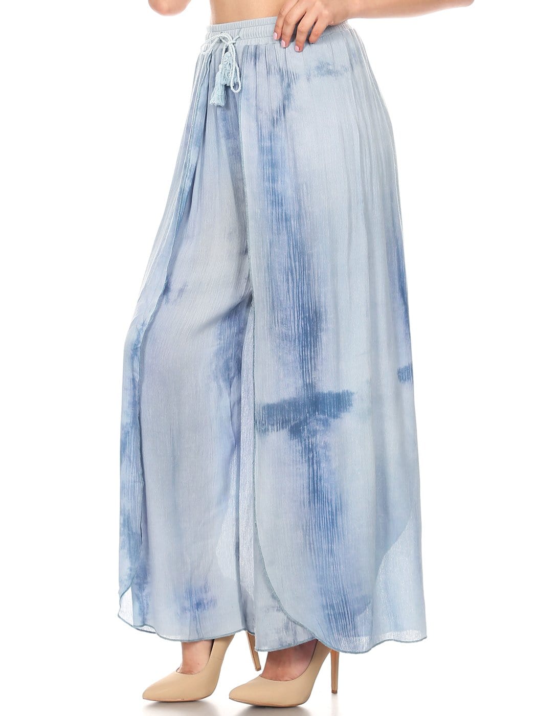 Pantalón Palazzo de talle alto para el día a día en verano