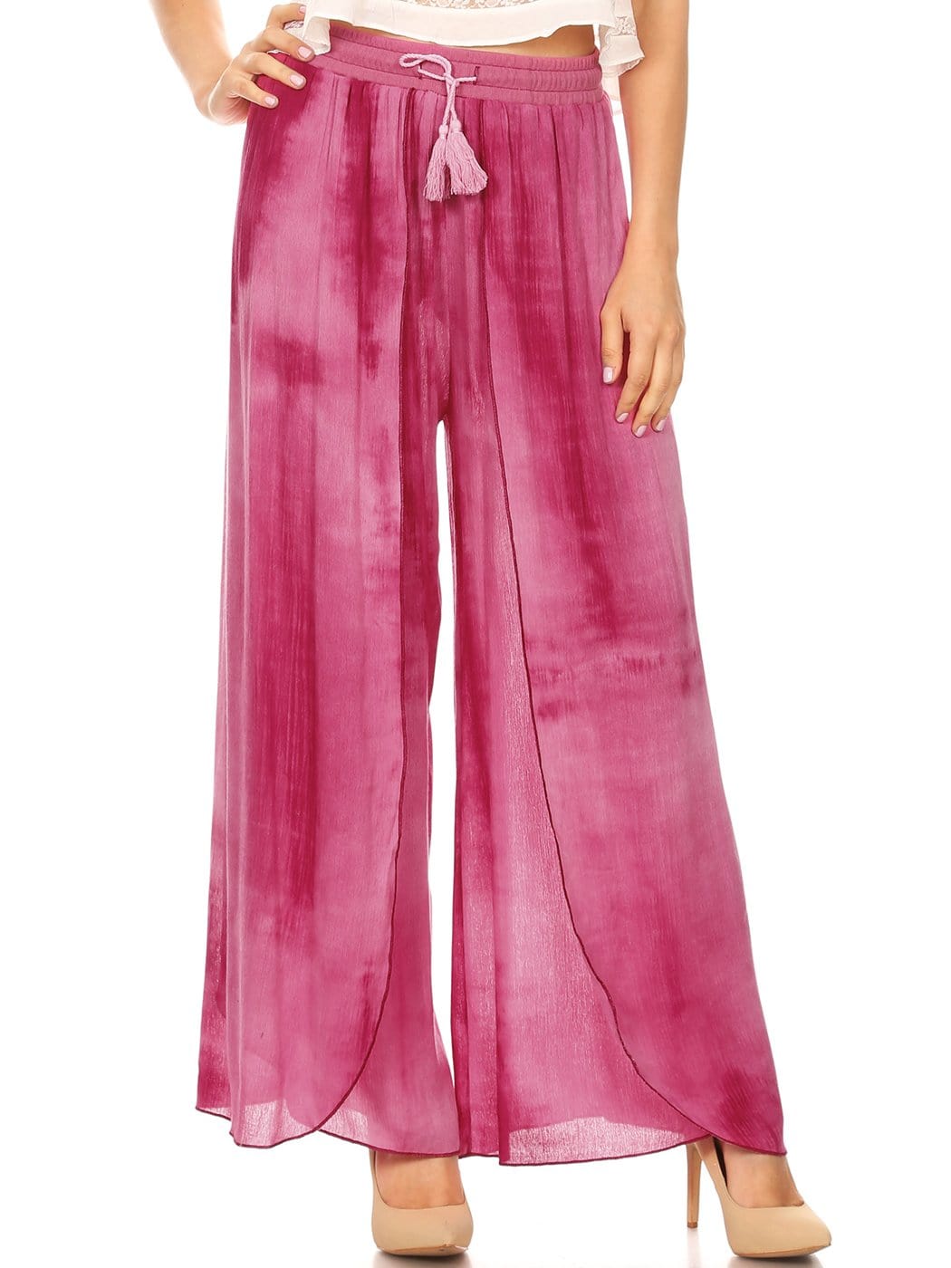 Pantalón Palazzo de talle alto para el día a día en verano