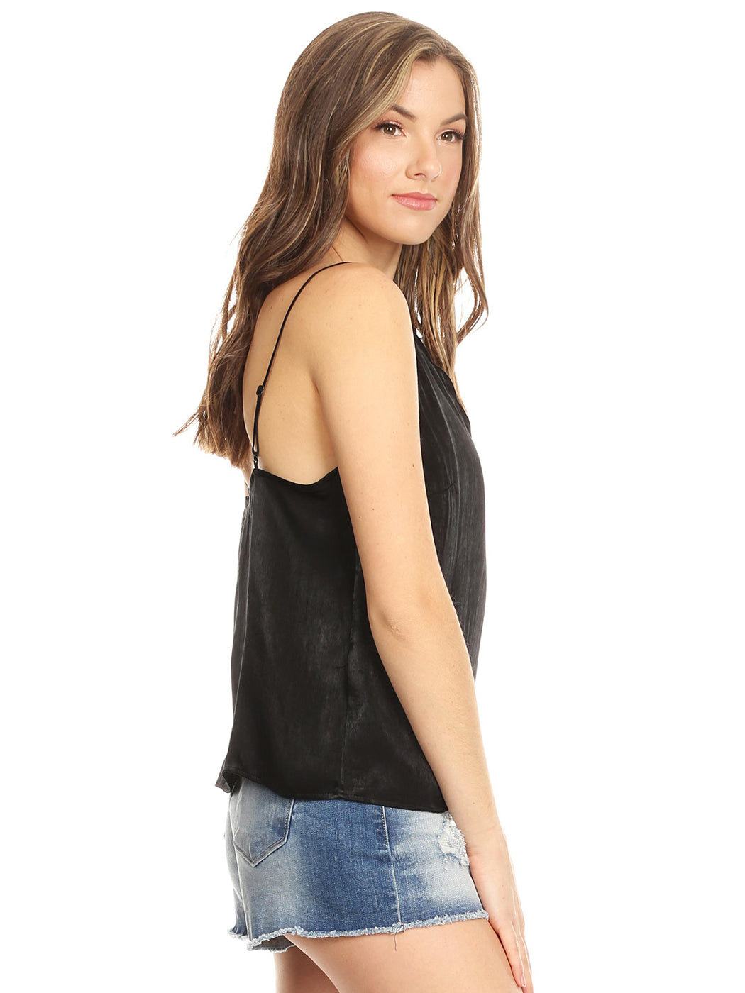 Camisola con tirantes de satén