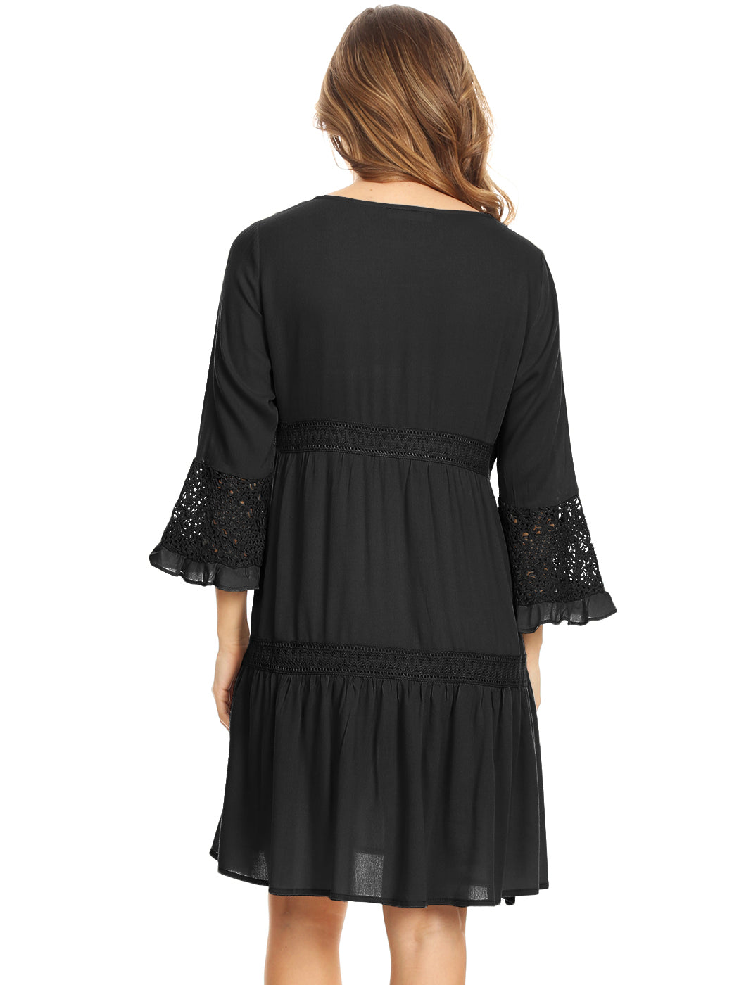 Vestido de encaje ligero y bohemio