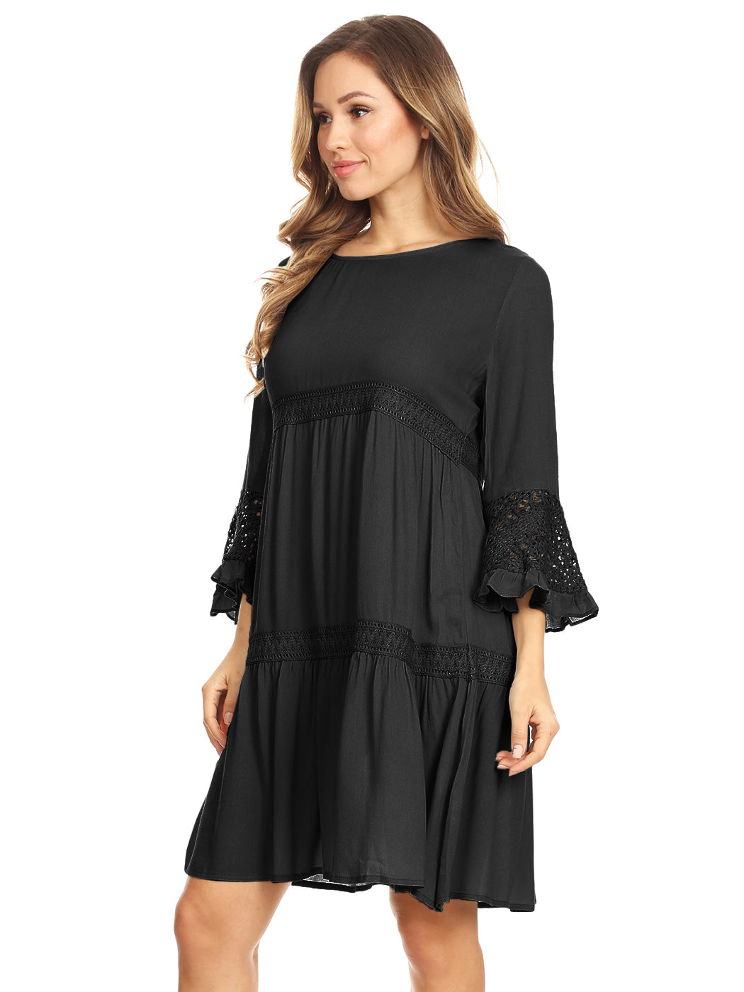 Vestido de encaje ligero y bohemio