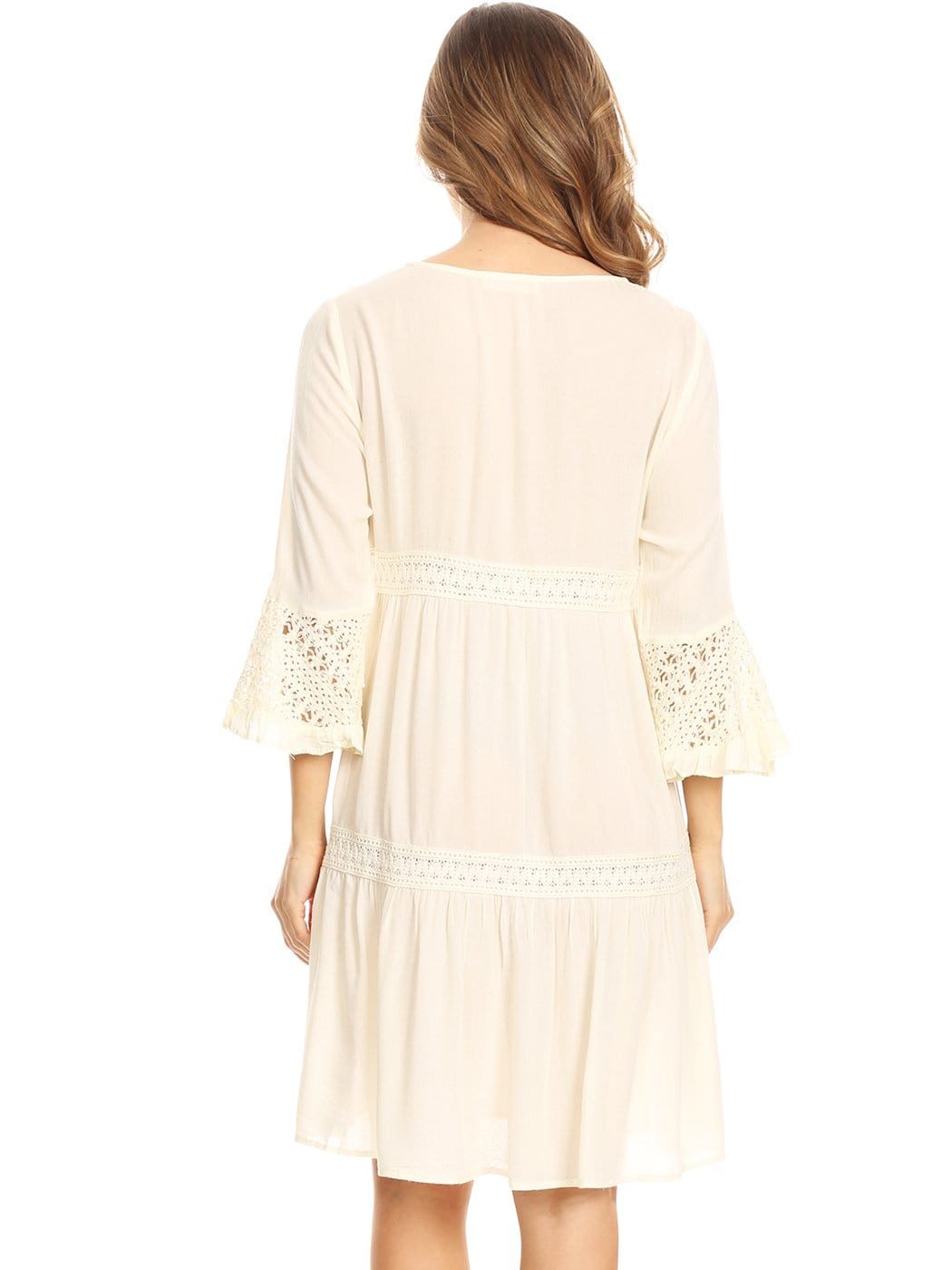 Vestido de encaje ligero y bohemio