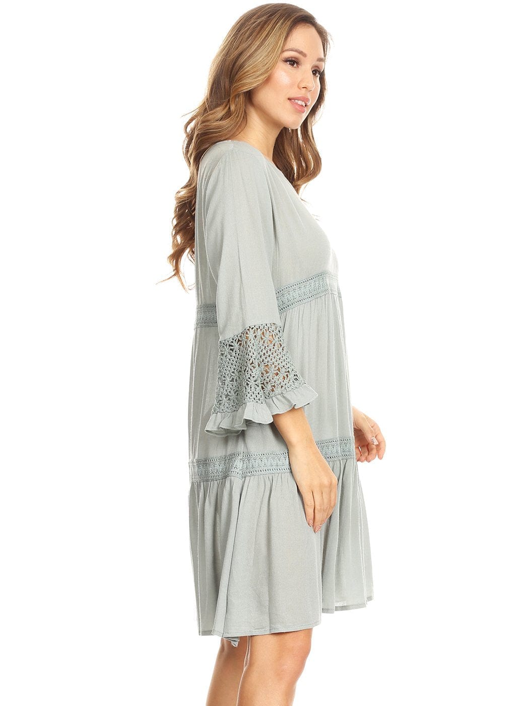 Vestido de encaje ligero y bohemio