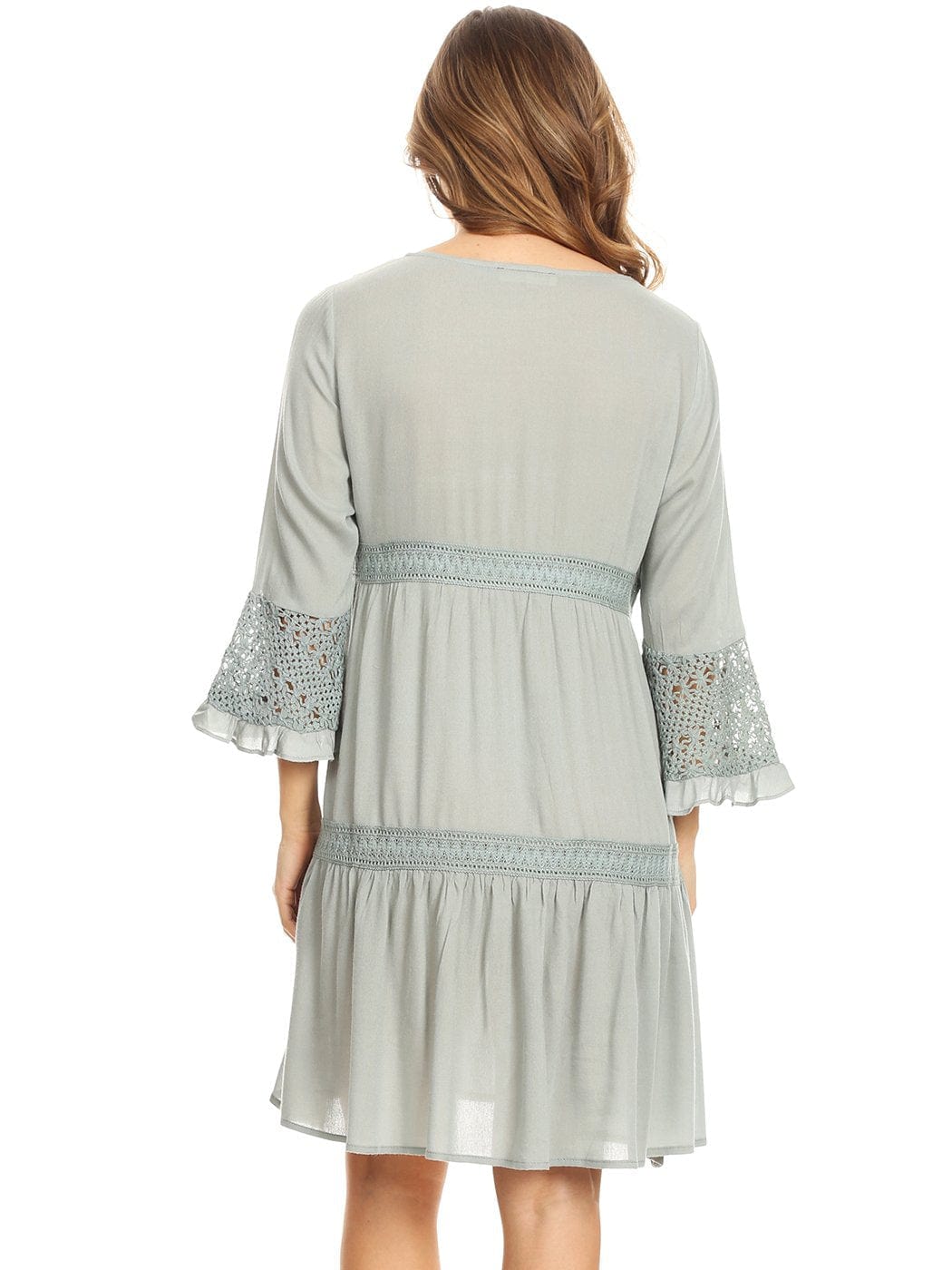 Vestido de encaje ligero y bohemio