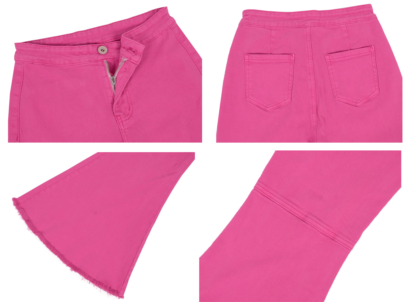 Pantalones vaqueros de cintura alta con campana