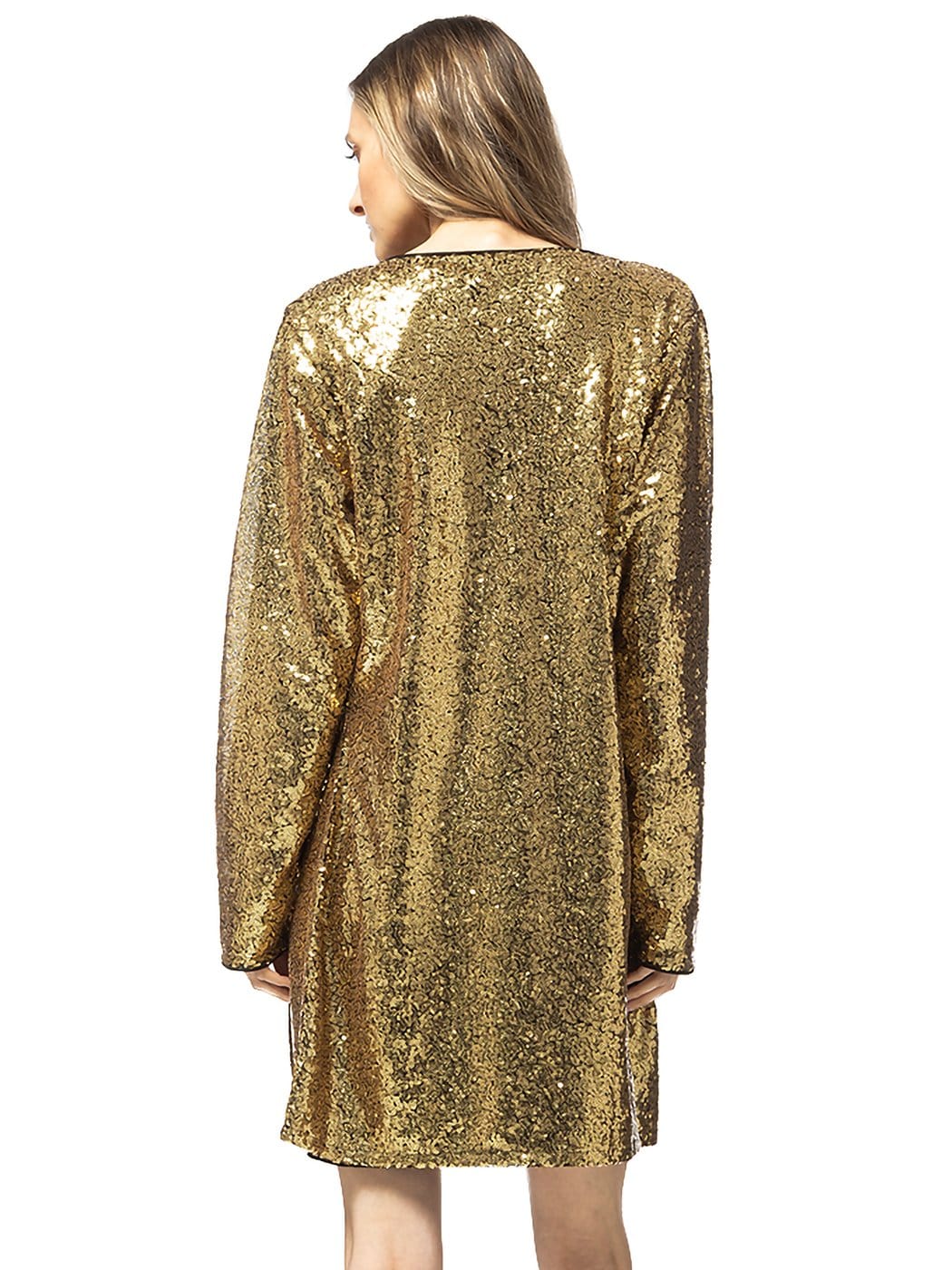 Sequin Open Front Cocktail Outerwear Jacket