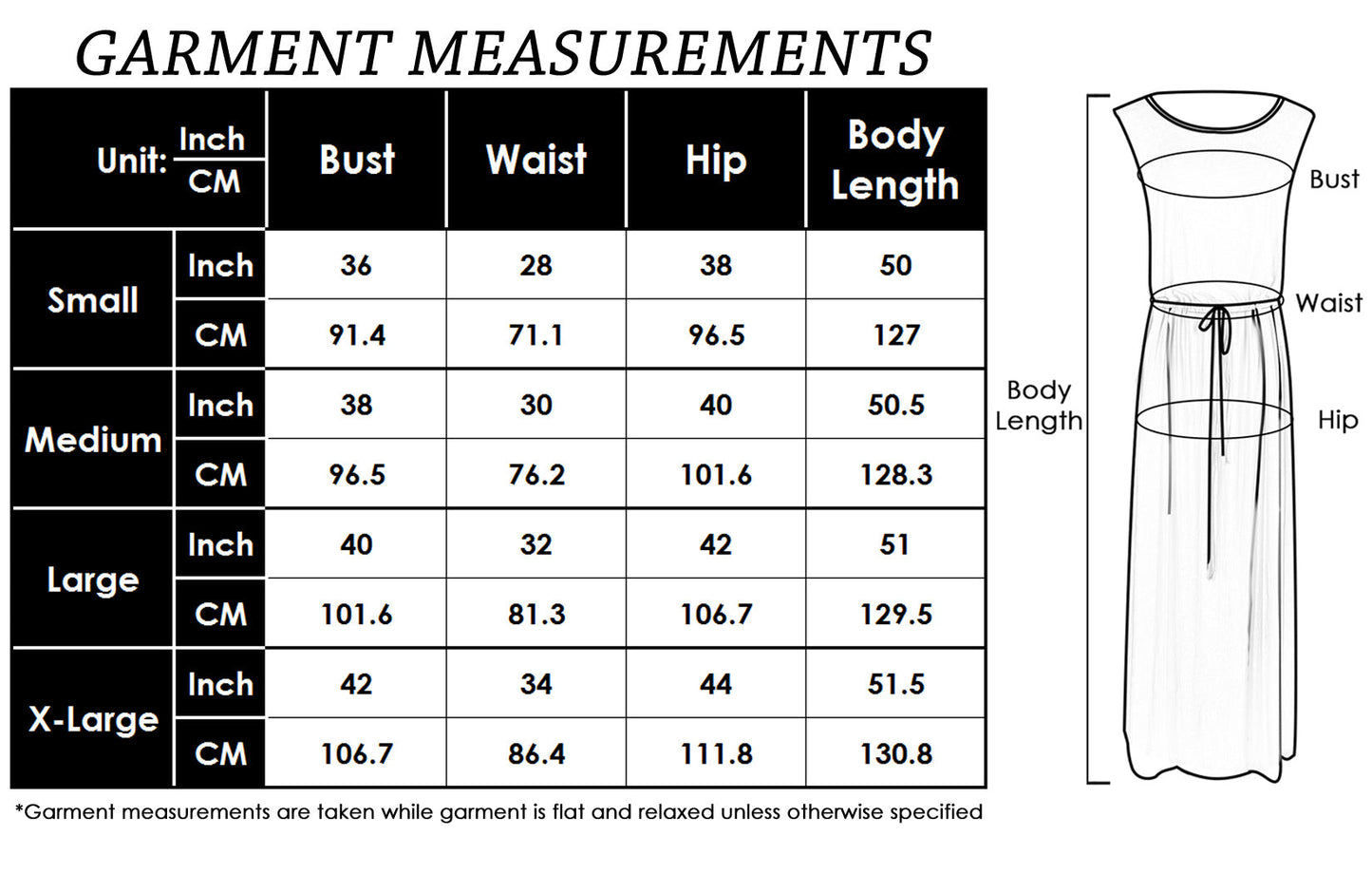 Vestido largo sin mangas con cordón ajustable