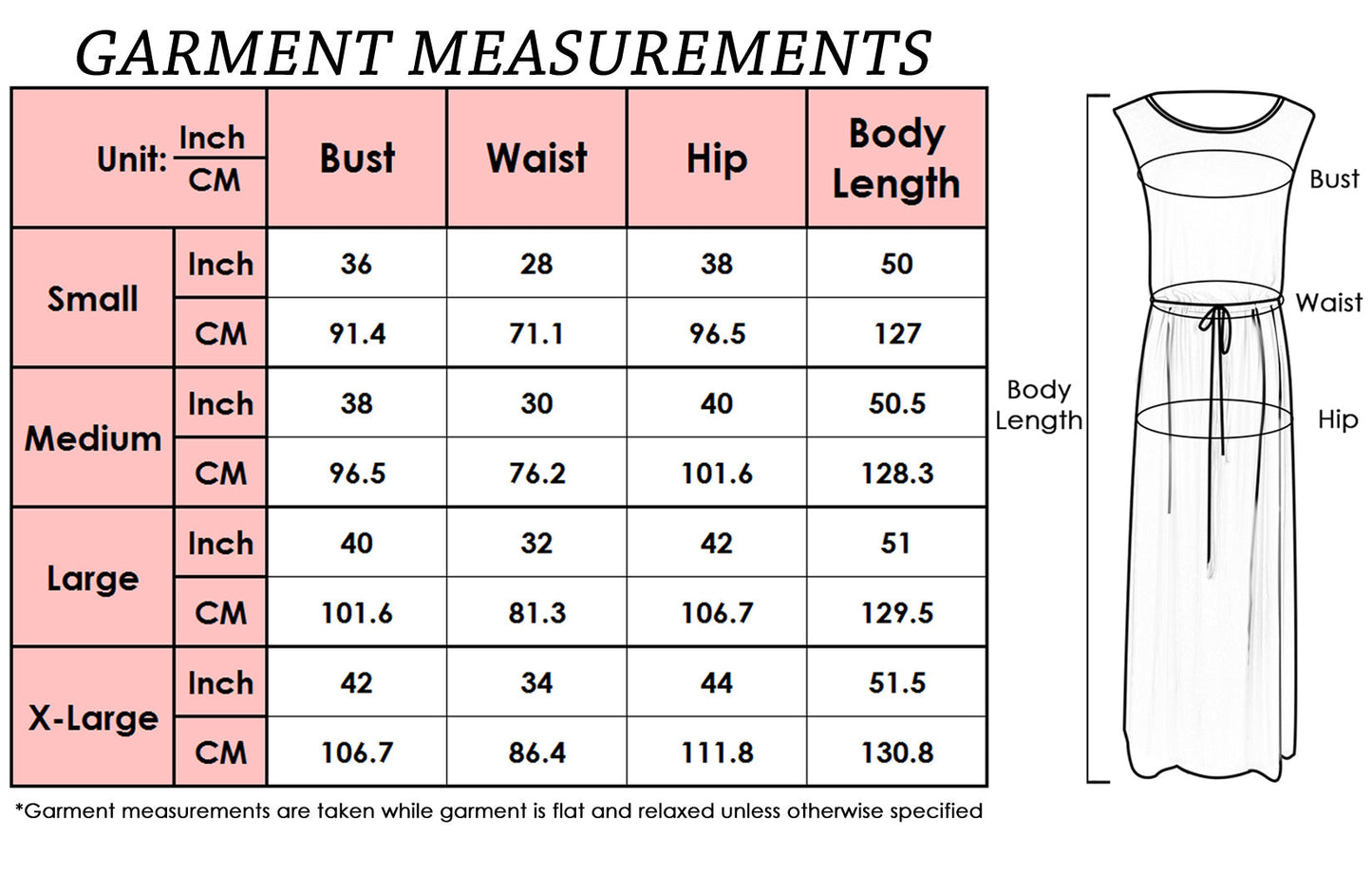 Vestido largo sin mangas con cordón ajustable