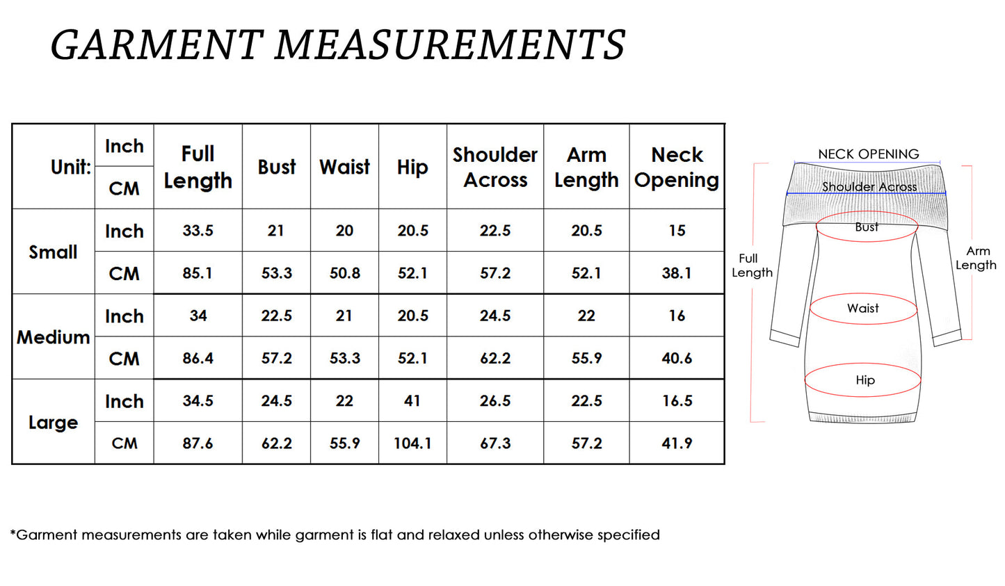 Off-Shoulder Knitted Comfy Sweater Dress