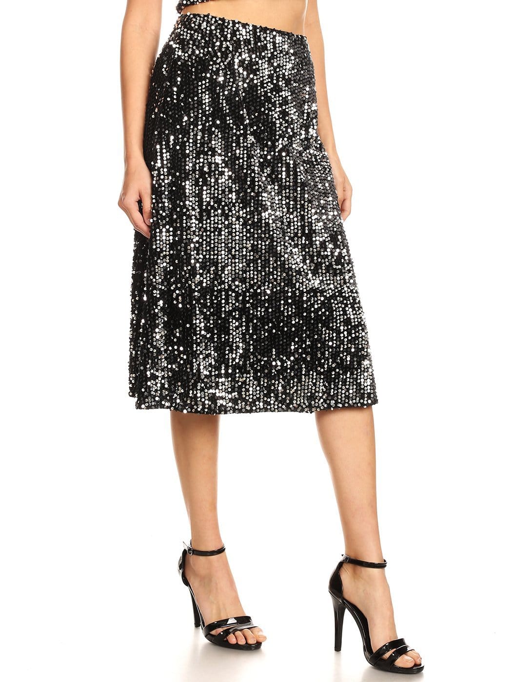 Sparkly Sequin Cocktail Top & Maxi Skirt