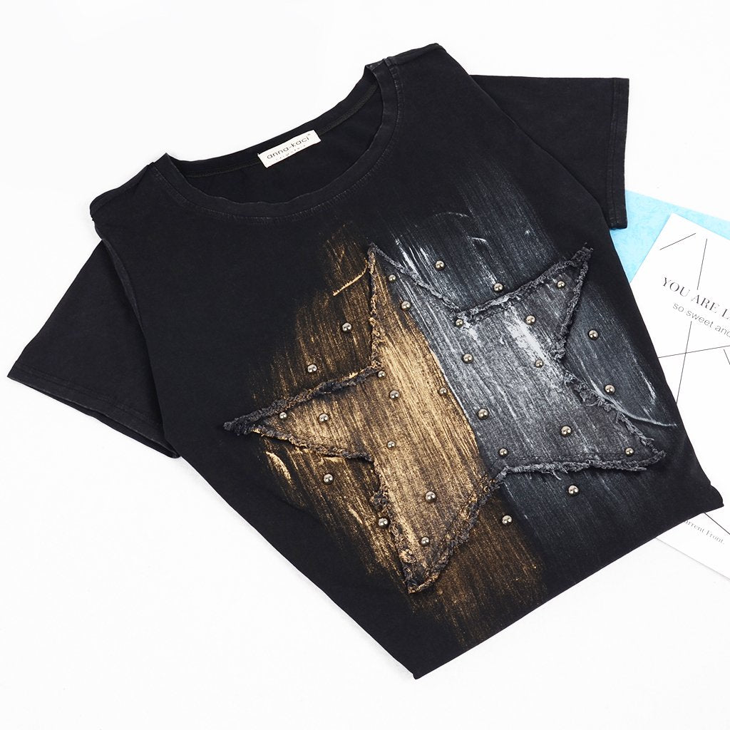 Camiseta gráfica de cuello redondo