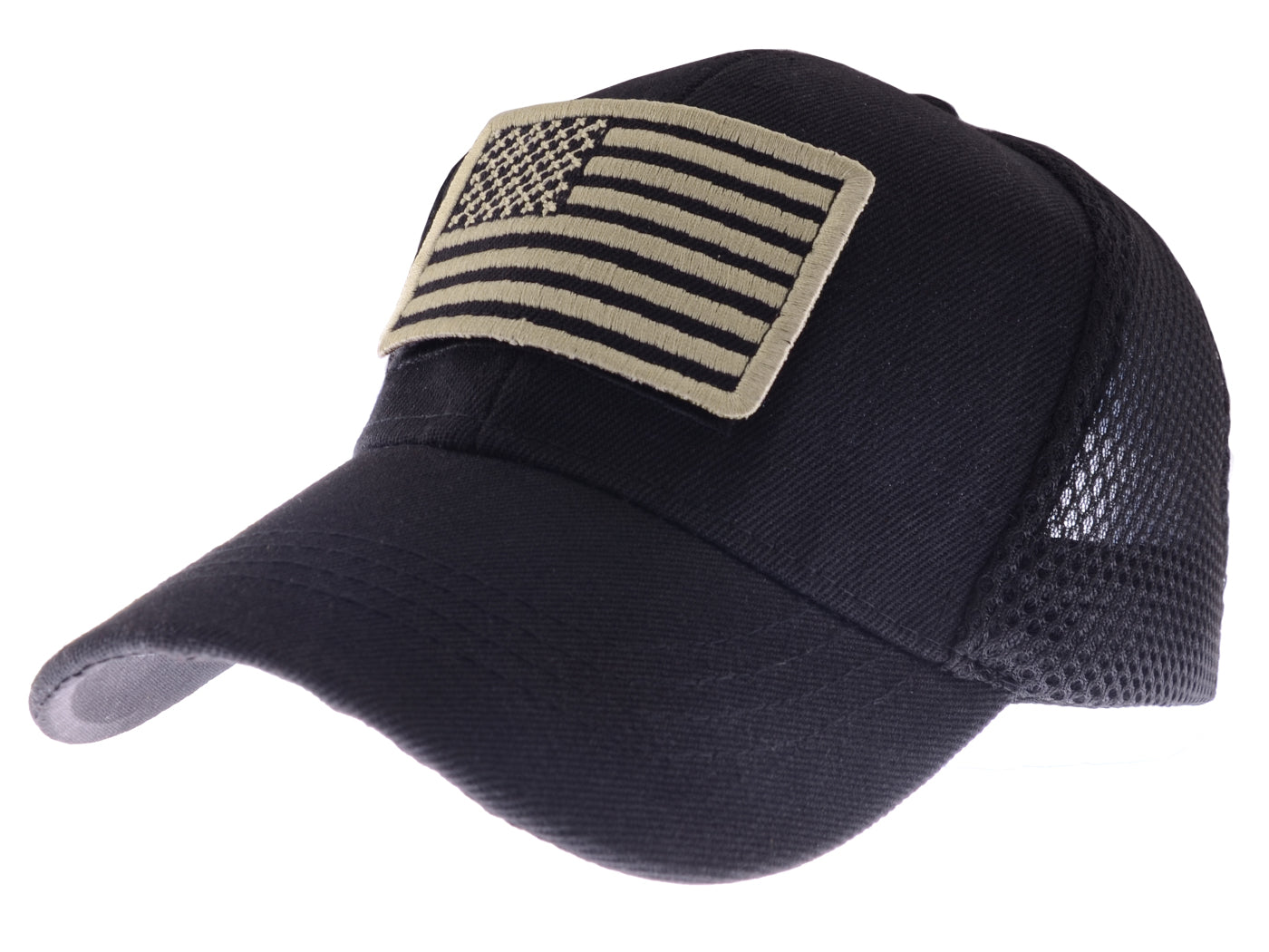 Gorra unisex con bandera estadounidense de Anna-Kaci | Gorra de béisbol desgastada con parche de bandera de EE. UU.