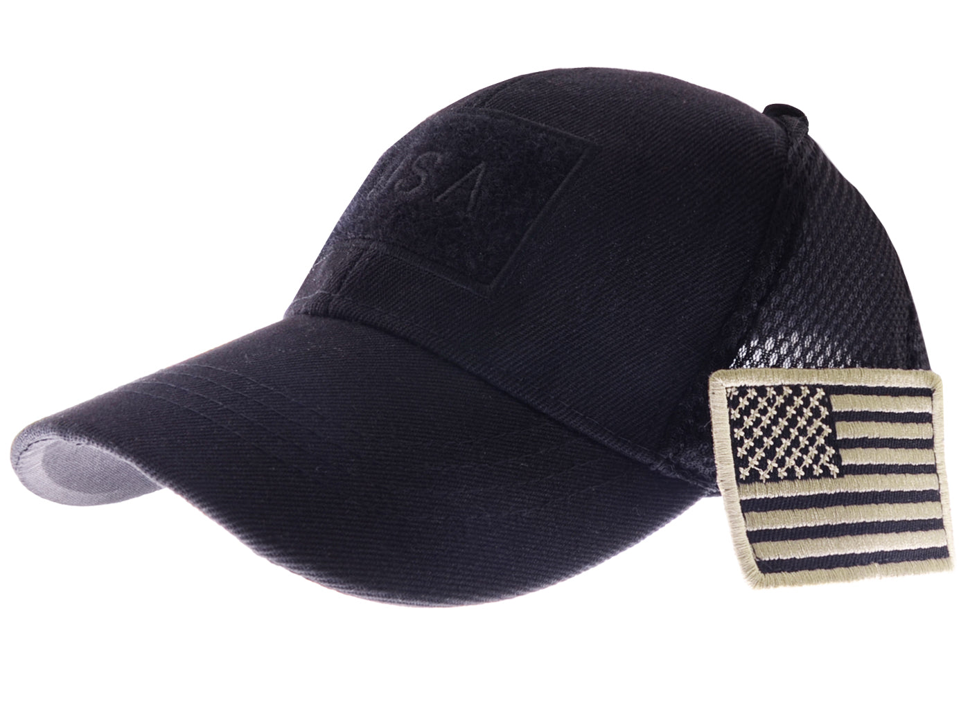 Gorra unisex con bandera estadounidense de Anna-Kaci | Gorra de béisbol desgastada con parche de bandera de EE. UU.