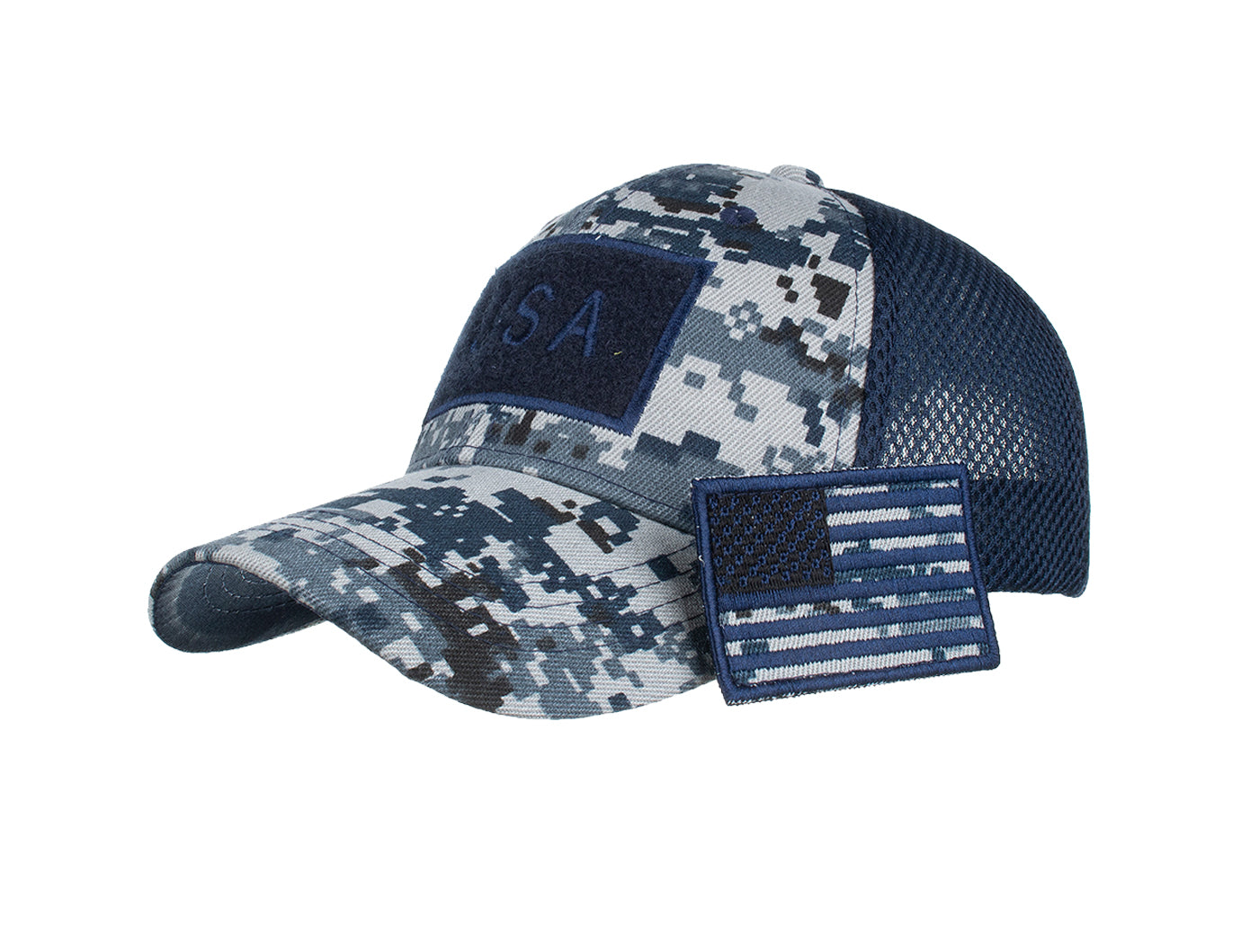 Gorra unisex con bandera estadounidense de Anna-Kaci | Gorra de béisbol desgastada con parche de bandera de EE. UU.