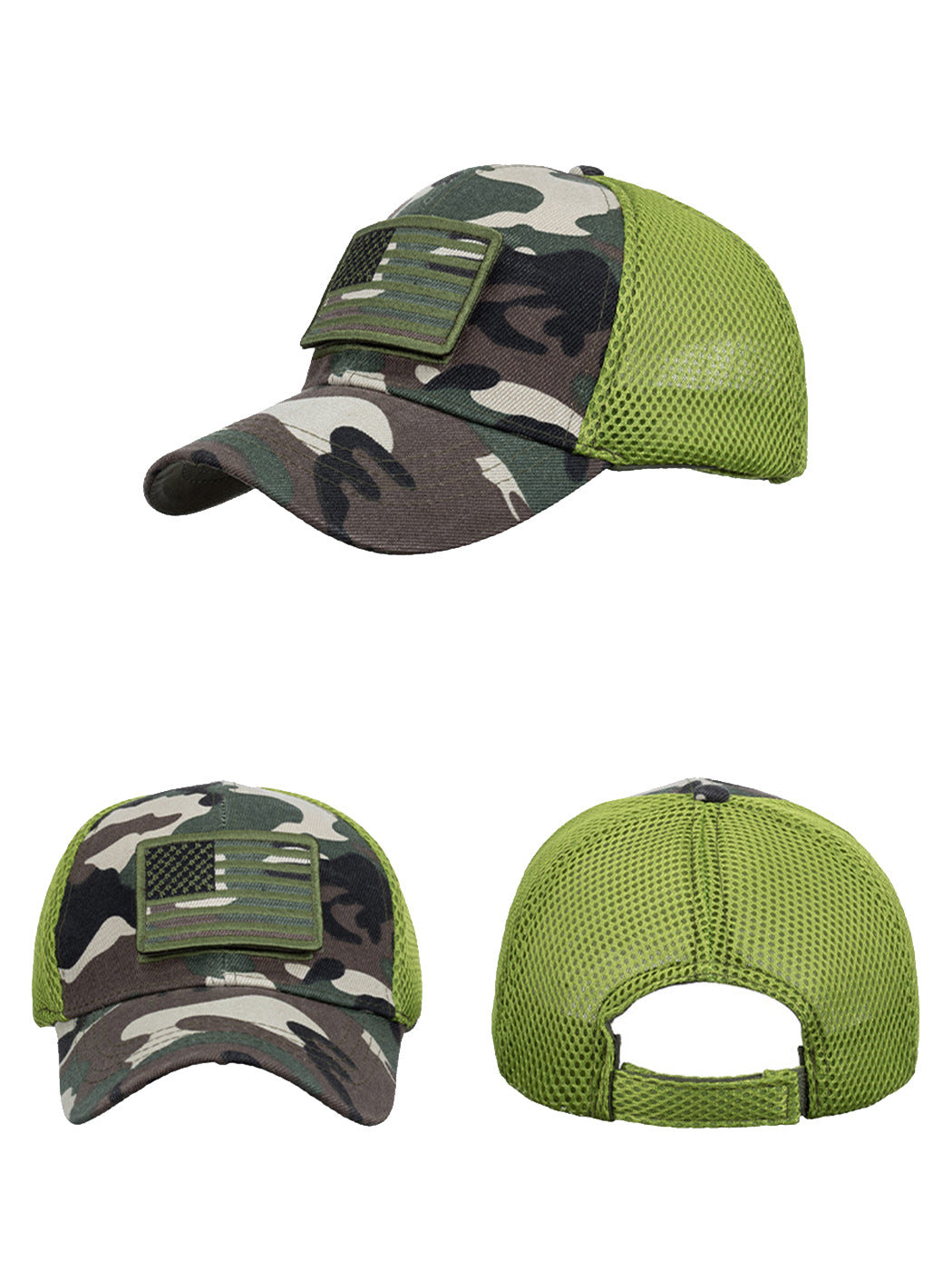 Gorra unisex con bandera estadounidense de Anna-Kaci | Gorra de béisbol desgastada con parche de bandera de EE. UU.