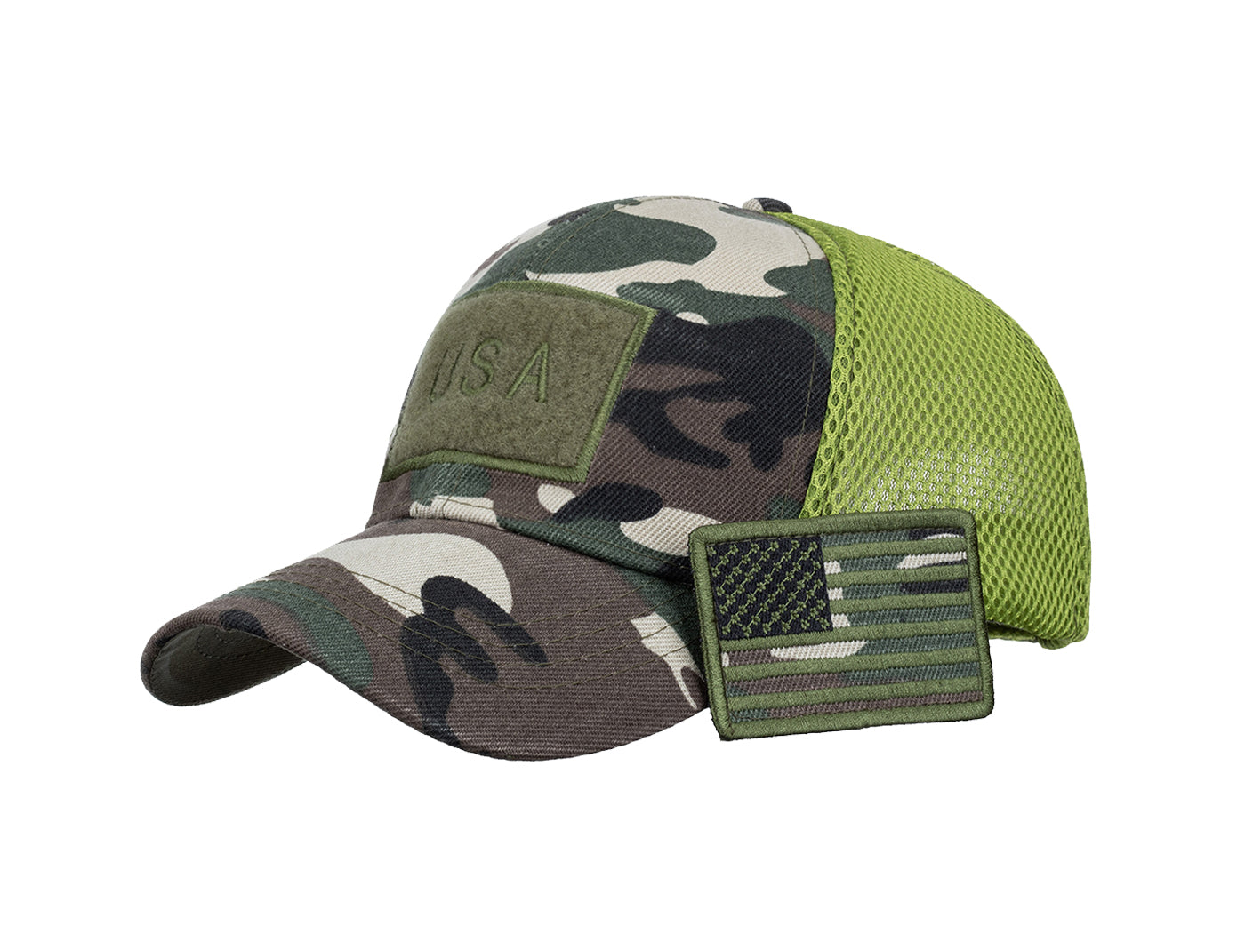 Gorra unisex con bandera estadounidense de Anna-Kaci | Gorra de béisbol desgastada con parche de bandera de EE. UU.