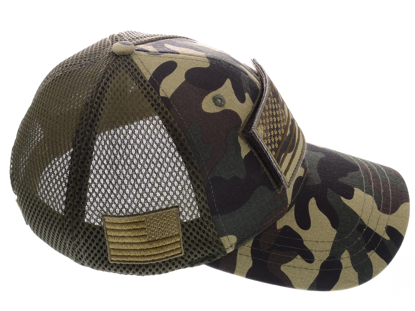 Gorra unisex con bandera estadounidense de Anna-Kaci | Gorra de béisbol desgastada con parche de bandera de EE. UU.