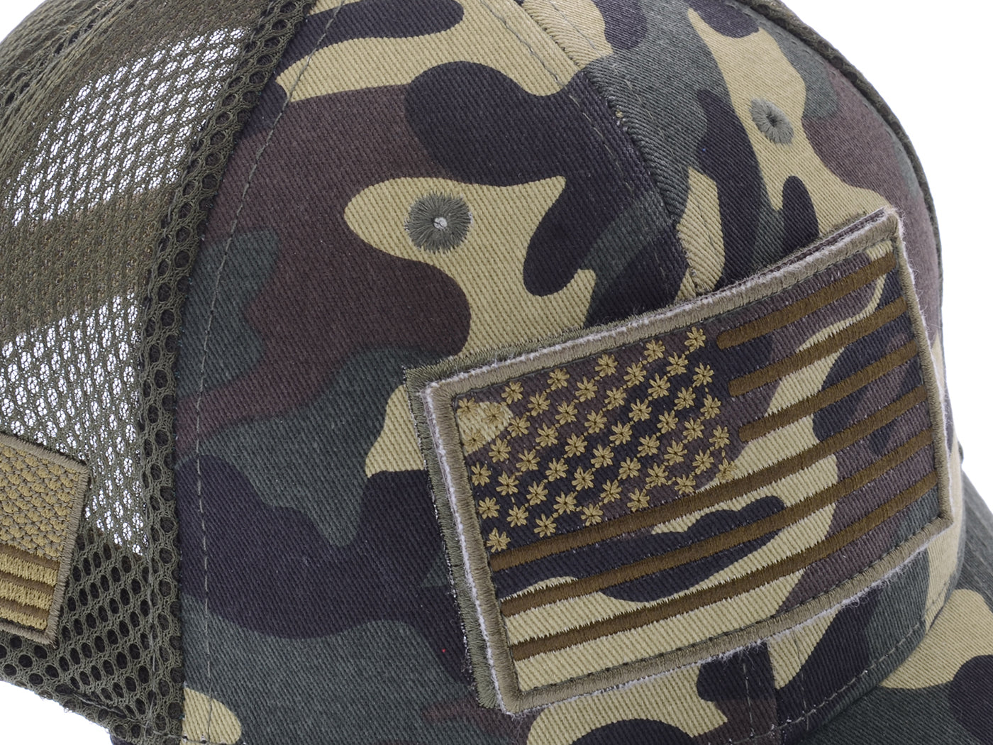 Gorra unisex con bandera estadounidense de Anna-Kaci | Gorra de béisbol desgastada con parche de bandera de EE. UU.