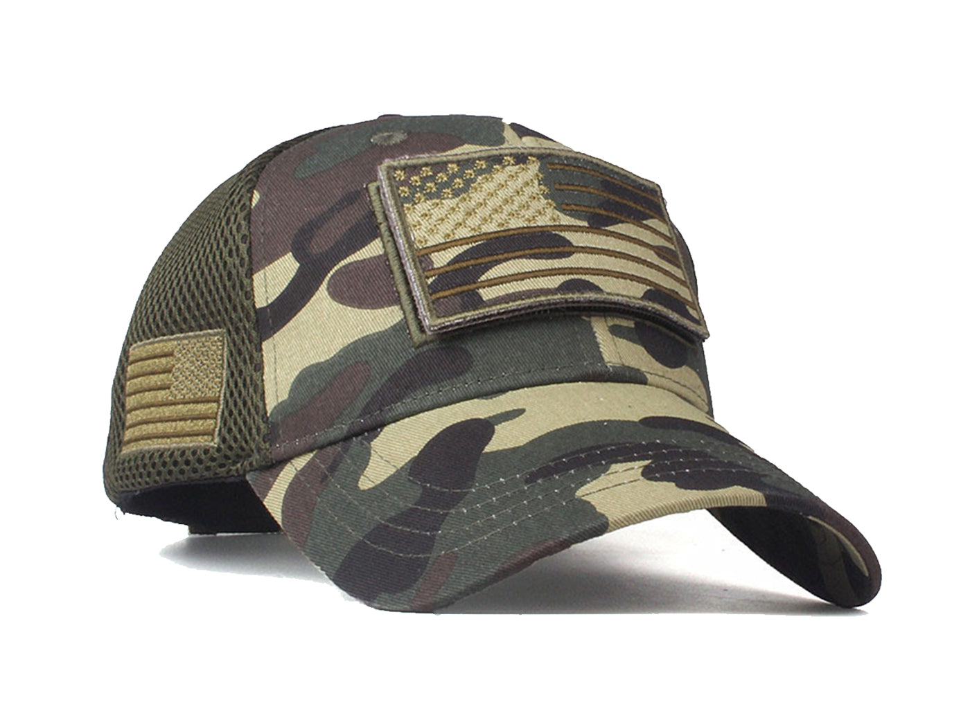Gorra unisex con bandera estadounidense de Anna-Kaci | Gorra de béisbol desgastada con parche de bandera de EE. UU.