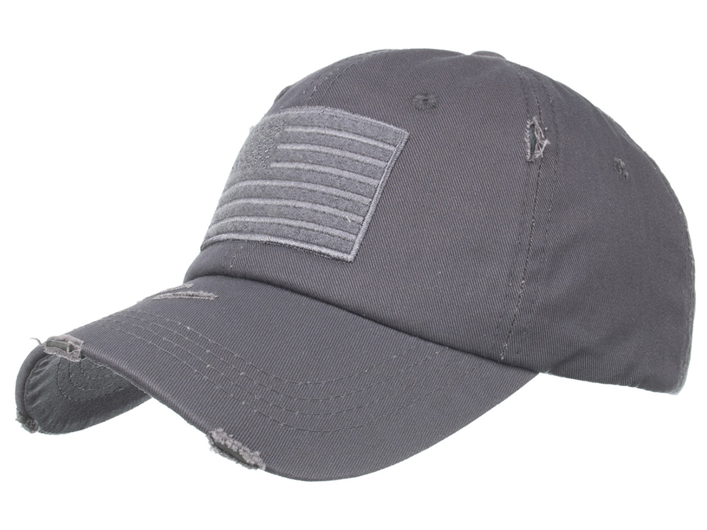 Gorra unisex con bandera estadounidense de Anna-Kaci | Gorra de béisbol desgastada con parche de bandera de EE. UU.