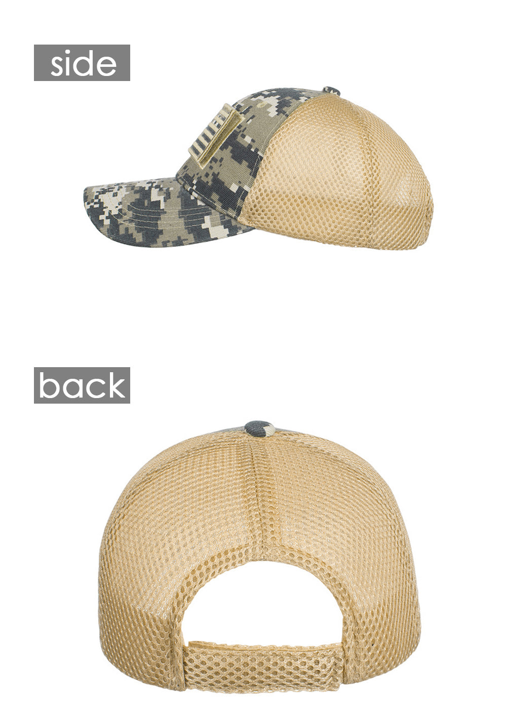 Gorra unisex con bandera estadounidense de Anna-Kaci | Gorra de béisbol desgastada con parche de bandera de EE. UU.