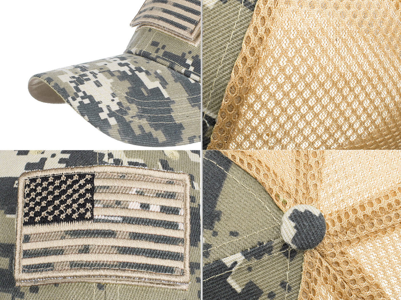 Gorra unisex con bandera estadounidense de Anna-Kaci | Gorra de béisbol desgastada con parche de bandera de EE. UU.