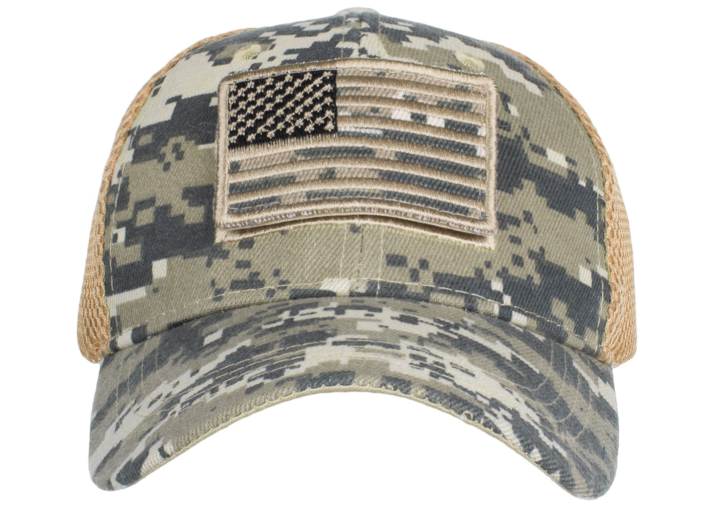 Gorra unisex con bandera estadounidense de Anna-Kaci | Gorra de béisbol desgastada con parche de bandera de EE. UU.