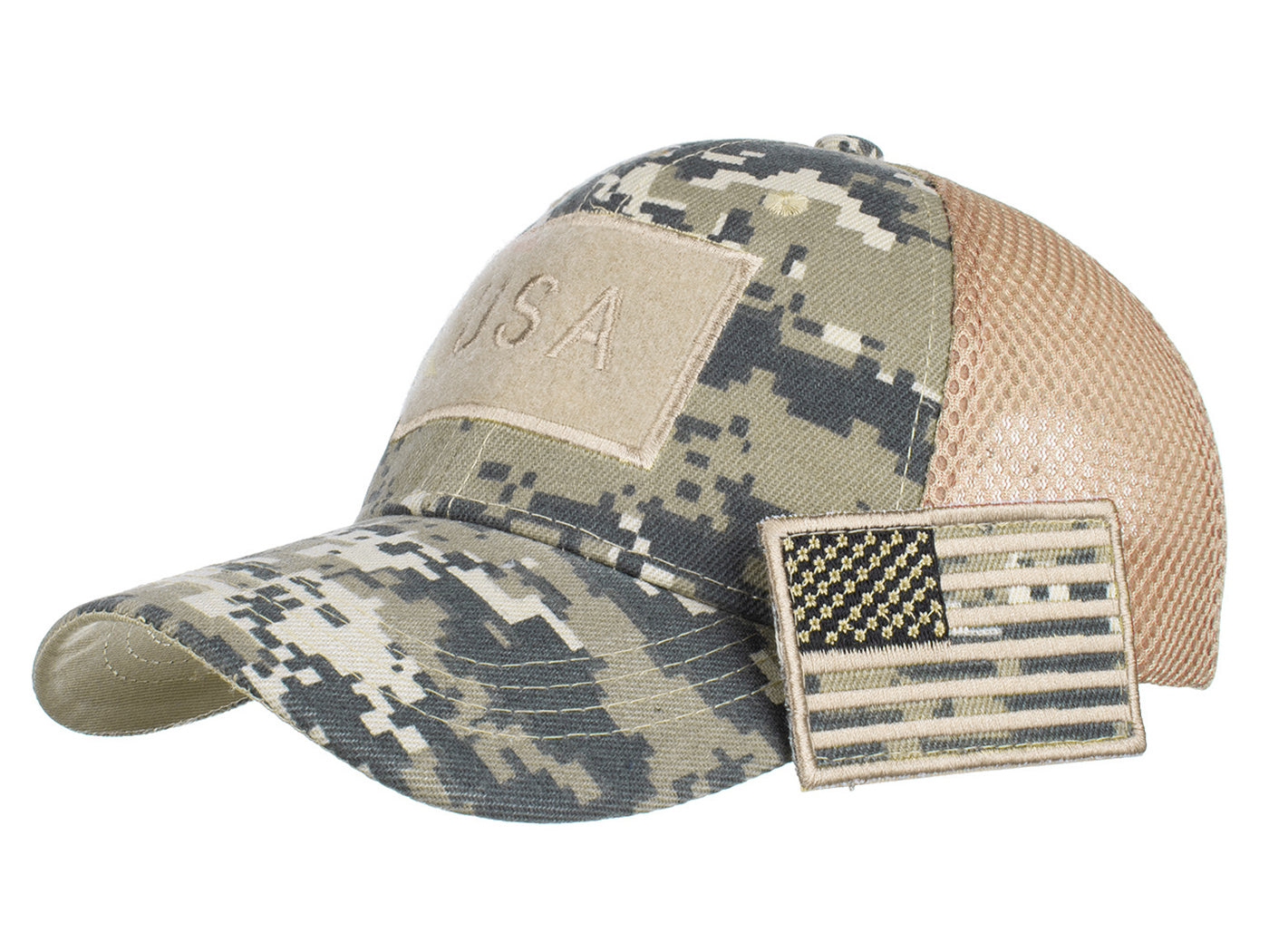 Gorra unisex con bandera estadounidense de Anna-Kaci | Gorra de béisbol desgastada con parche de bandera de EE. UU.