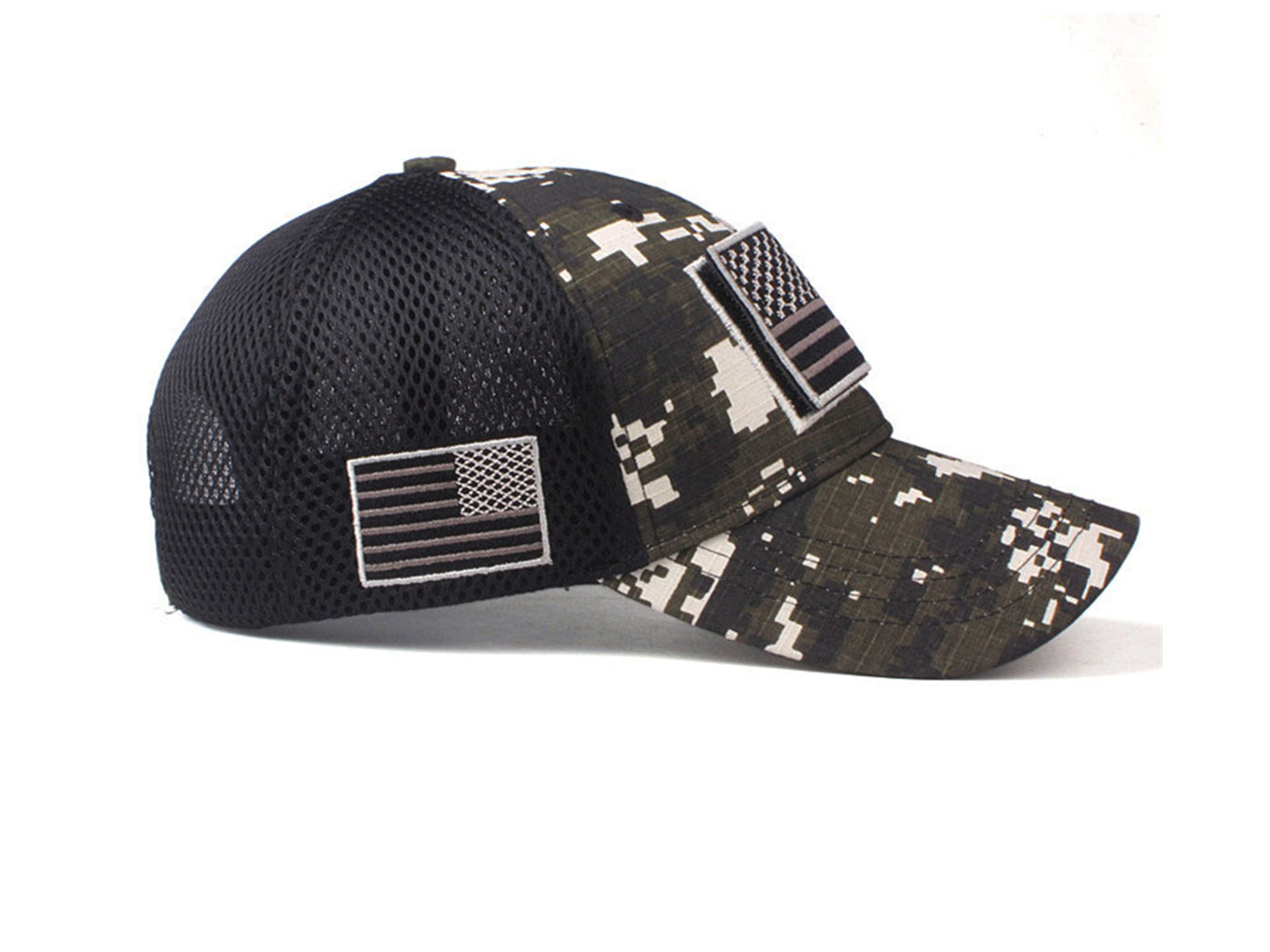 Gorra unisex con bandera estadounidense de Anna-Kaci | Gorra de béisbol desgastada con parche de bandera de EE. UU.