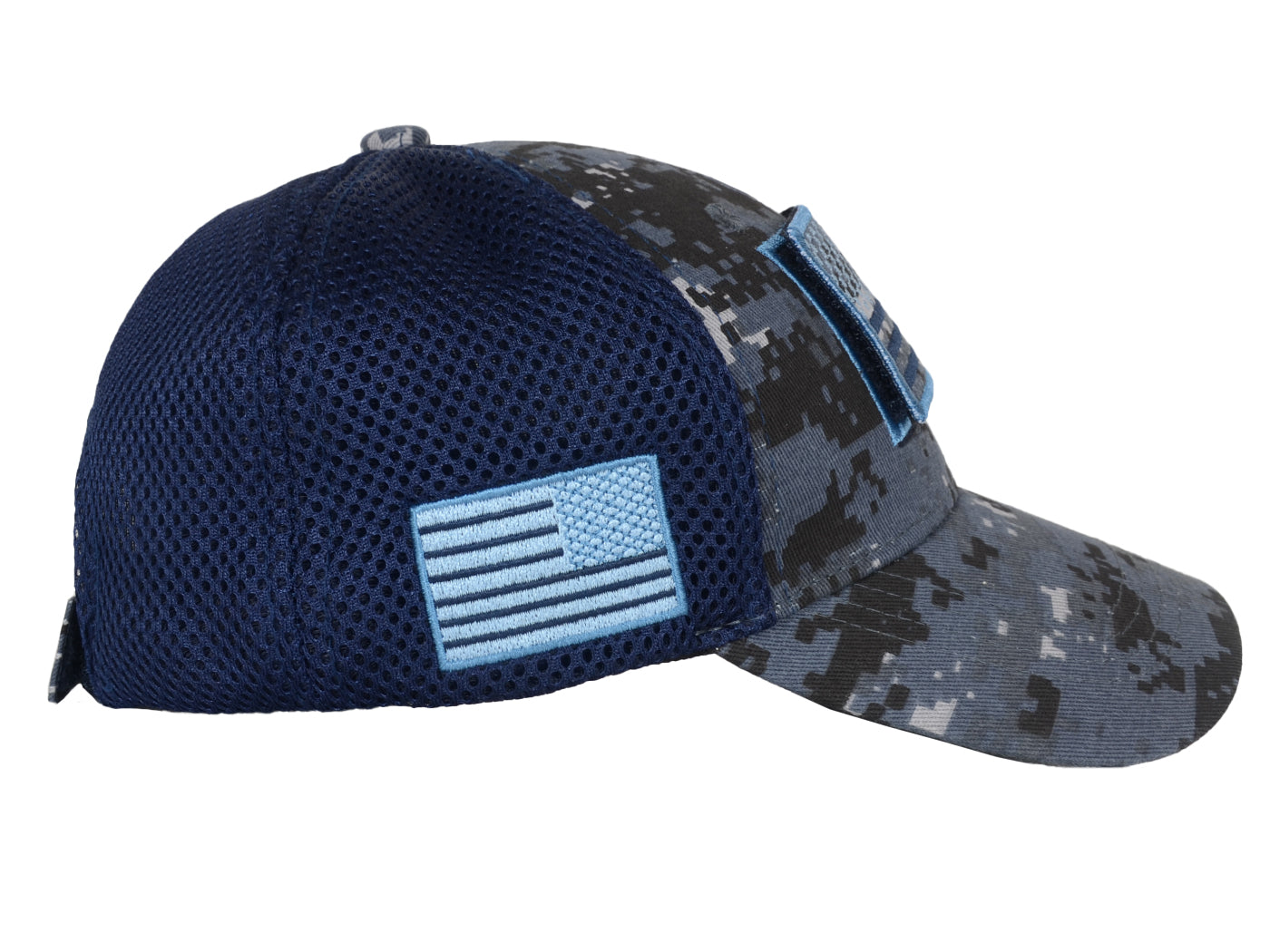 Gorra unisex con bandera estadounidense de Anna-Kaci | Gorra de béisbol desgastada con parche de bandera de EE. UU.