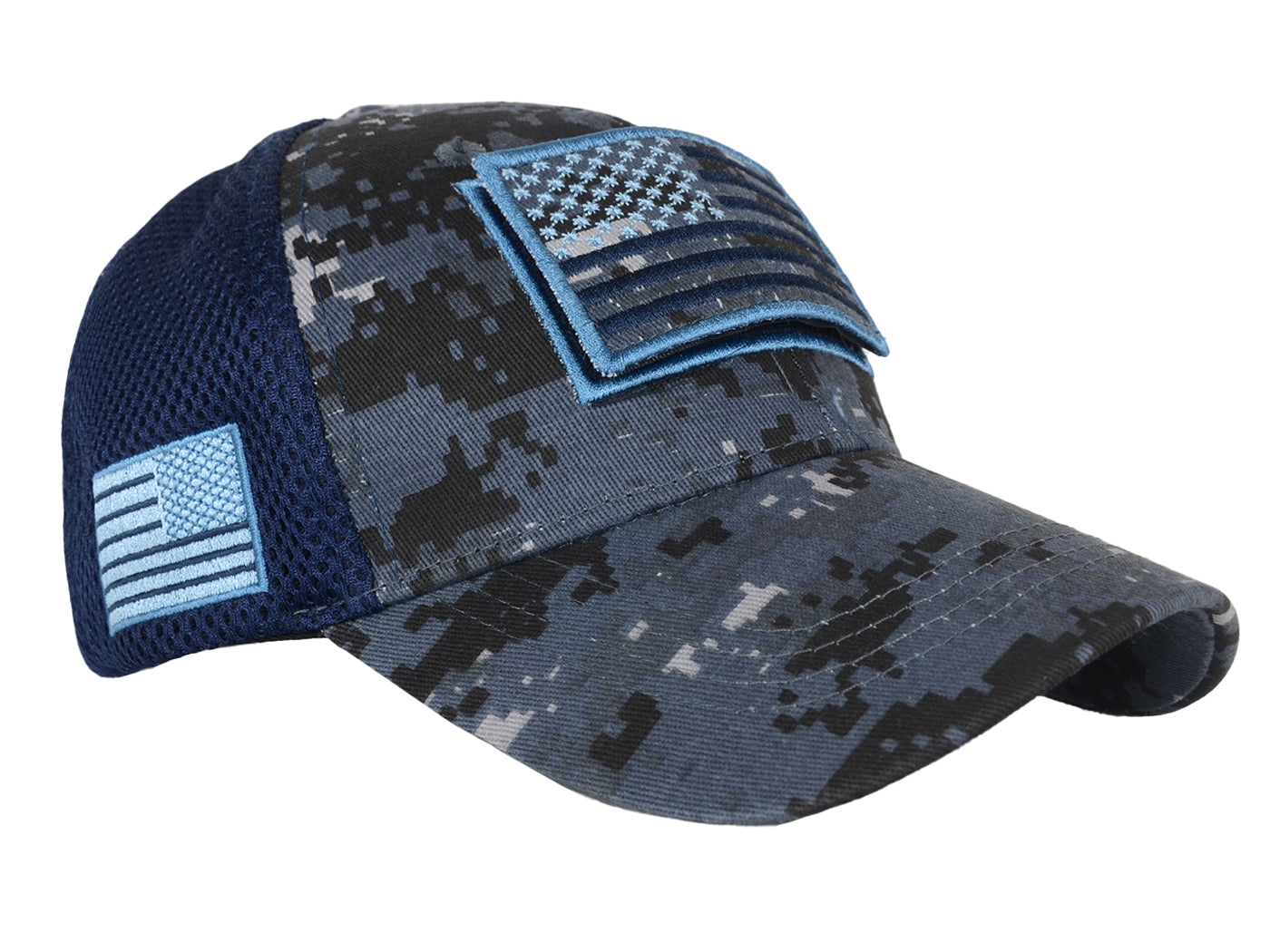 Gorra unisex con bandera estadounidense de Anna-Kaci | Gorra de béisbol desgastada con parche de bandera de EE. UU.