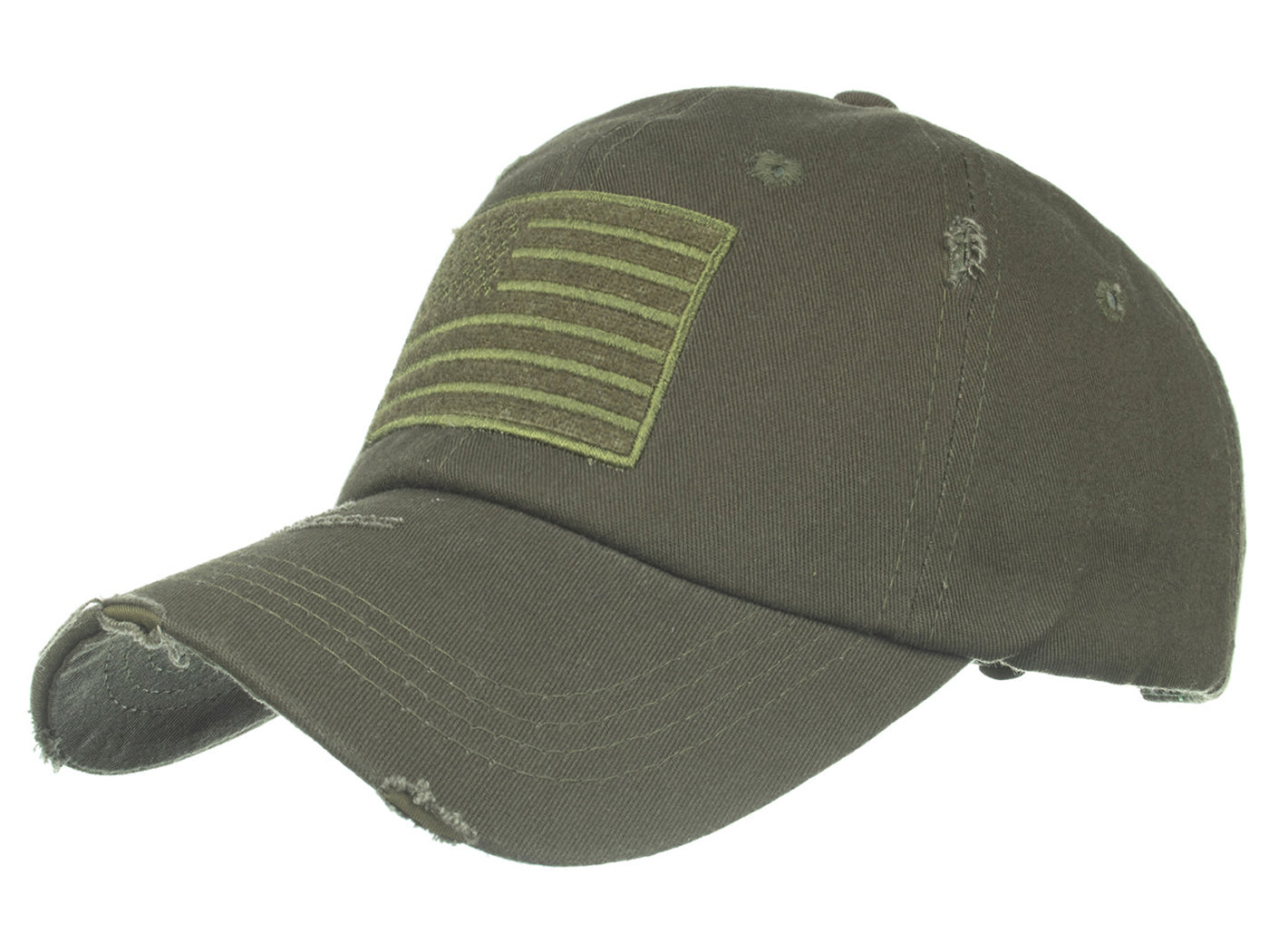 Gorra unisex con bandera estadounidense de Anna-Kaci | Gorra de béisbol desgastada con parche de bandera de EE. UU.