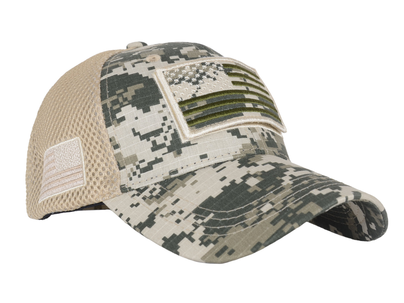 Gorra unisex con bandera estadounidense de Anna-Kaci | Gorra de béisbol desgastada con parche de bandera de EE. UU.