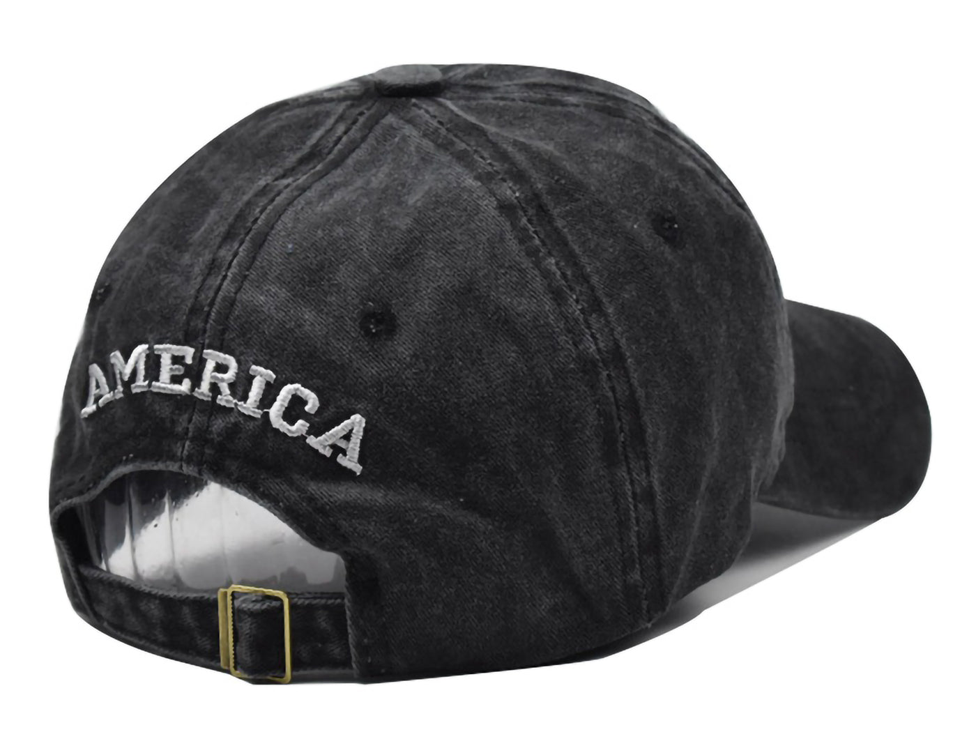 Gorra de algodón lavado con parche bordado de la bandera estadounidense del 4 de julio de Anna-Kaci