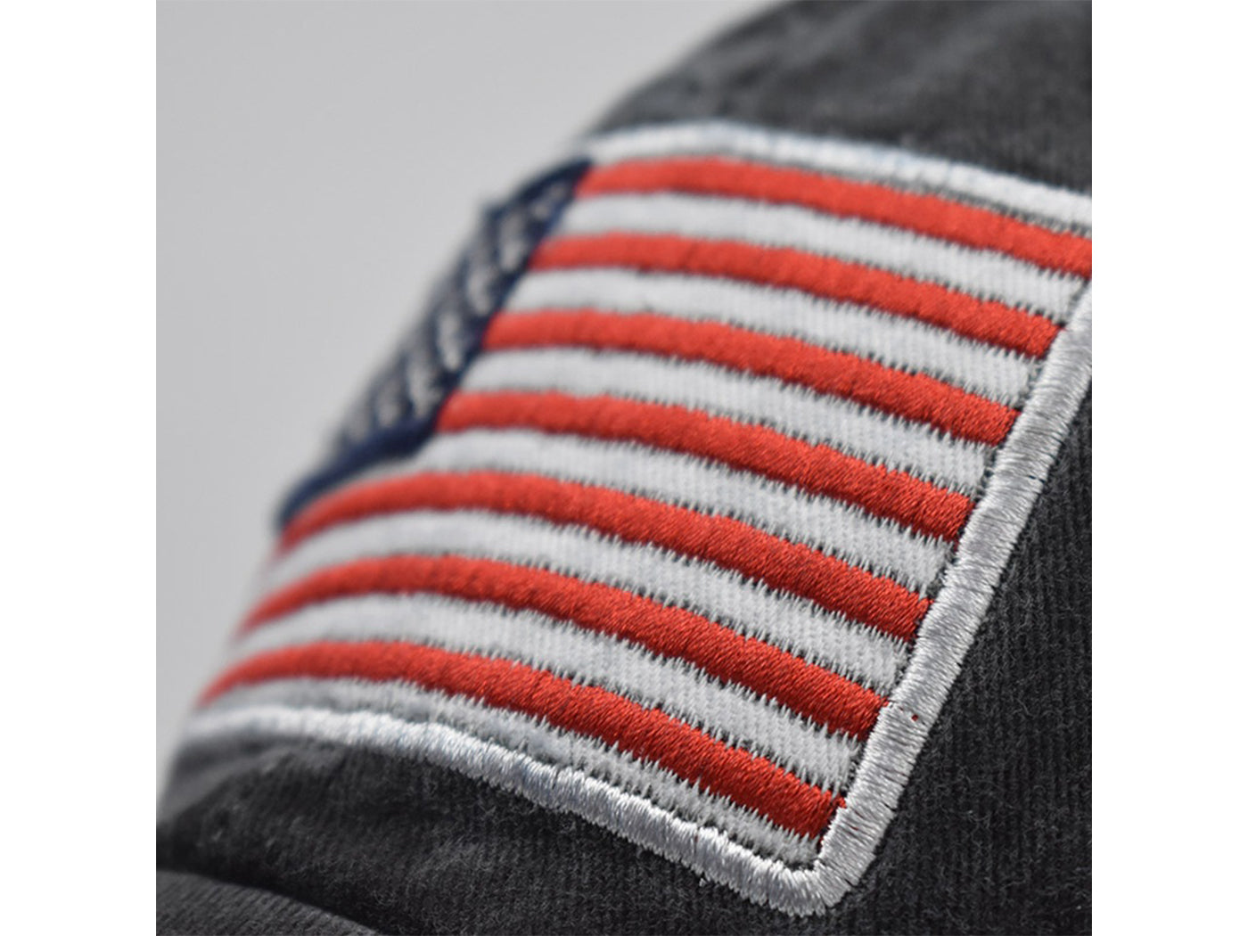 Gorra de algodón lavado con parche bordado de la bandera estadounidense del 4 de julio de Anna-Kaci