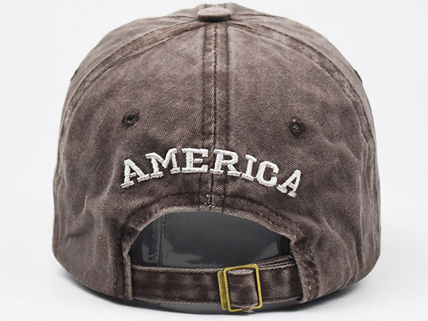 Gorra de algodón lavado con parche bordado de la bandera estadounidense del 4 de julio de Anna-Kaci