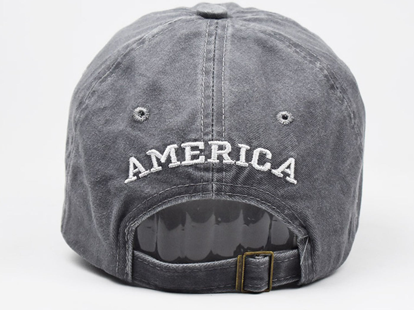 Gorra de algodón lavado con parche bordado de la bandera estadounidense del 4 de julio de Anna-Kaci